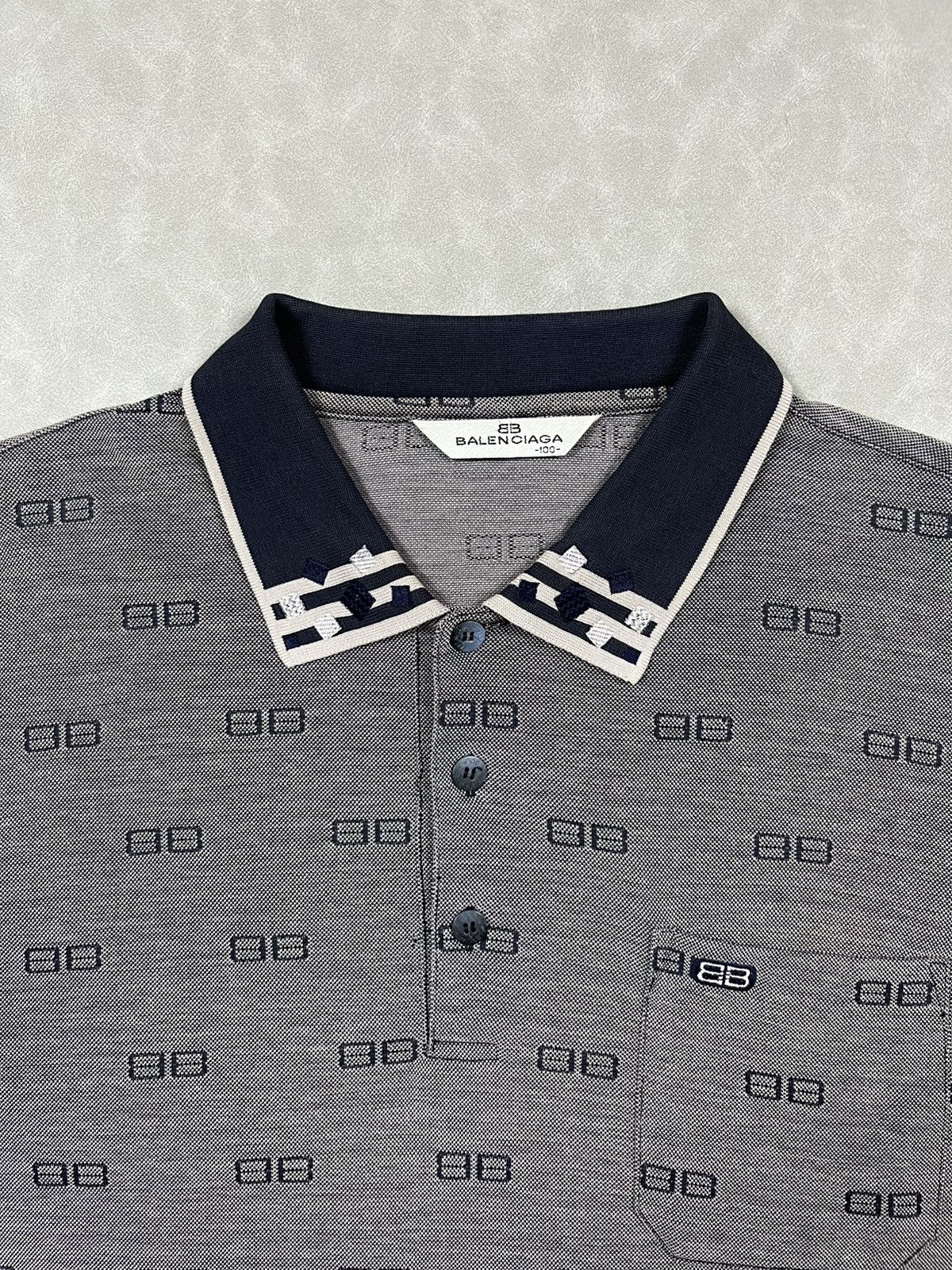 Balenciaga 90s Balenciaga monogram polos Size US M / EU 48-50 / 2 - 8 Thumbnail