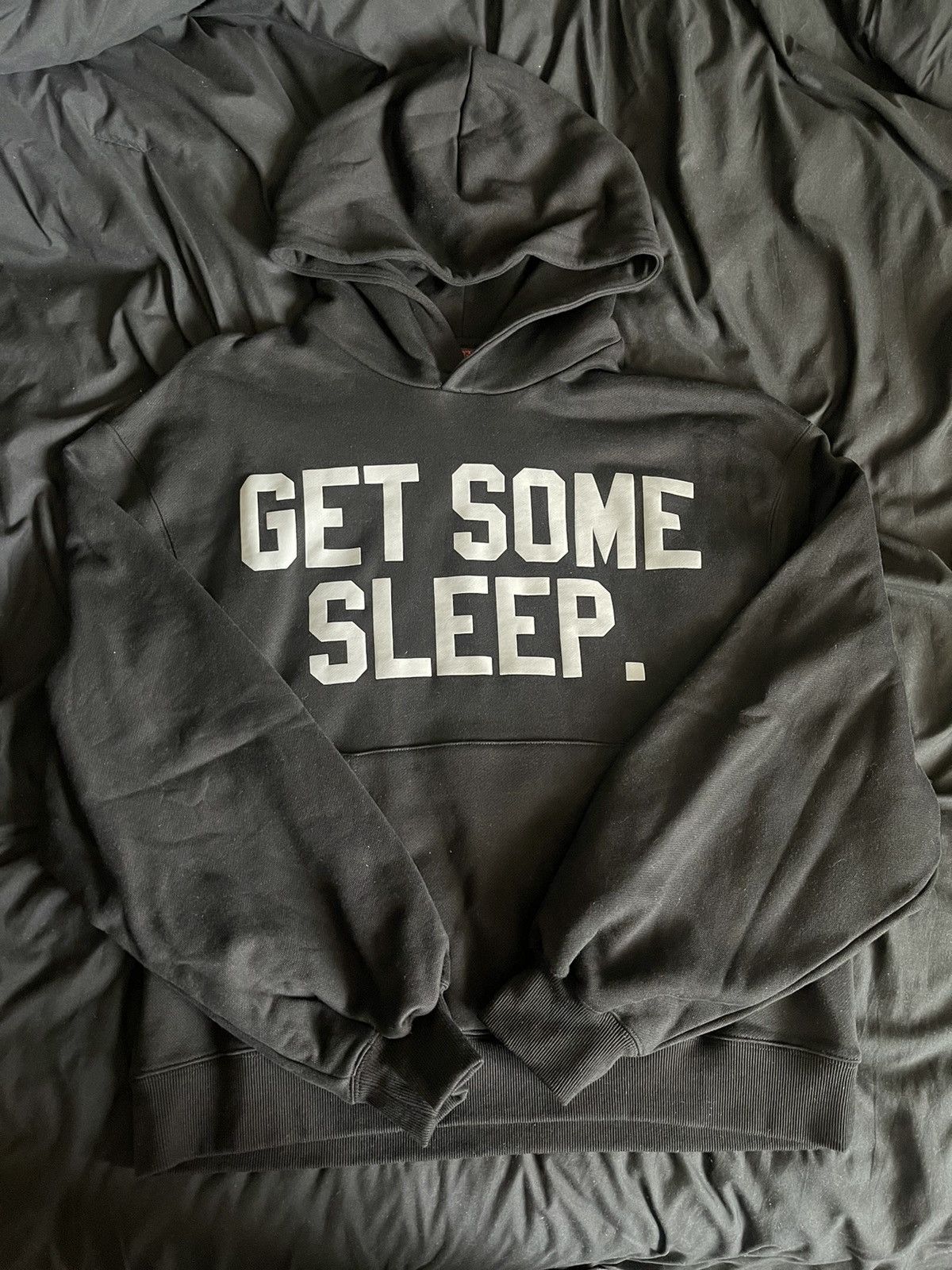 image of Get Some Sleep It Won’T Be Pullover Hoodie in Black, Men's (Size Large)