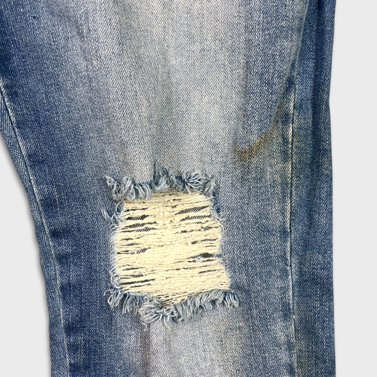 Vitaly Design Vitaly Jeans 32x30 Faded Distressed Slim Taper Denim Pants Size US 32 / EU 48 - 7 Thumbnail