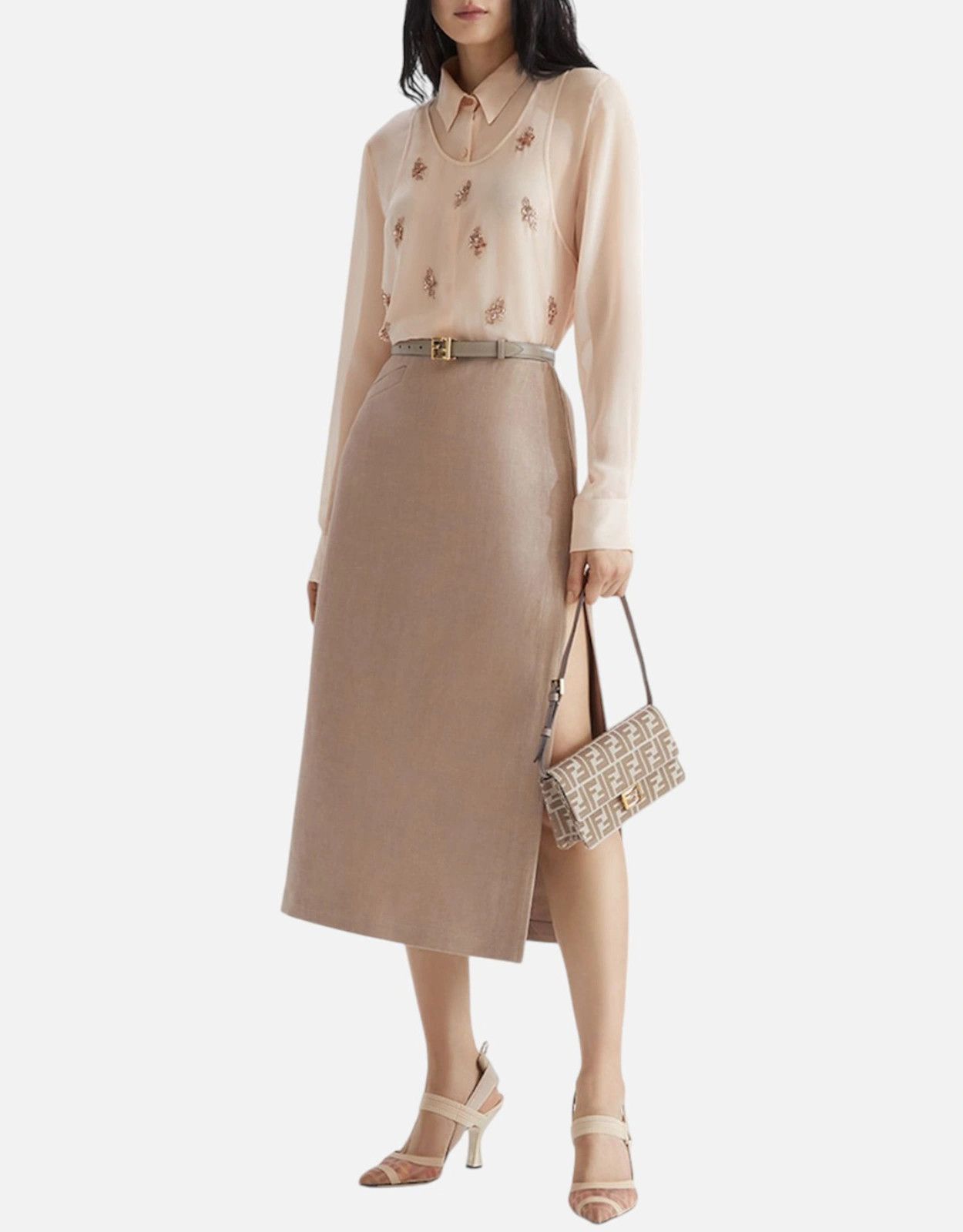 Fendi o1s1wg110526 Top in Pink Size XL / US 12-14 / IT 48-50 - 1 Thumbnail
