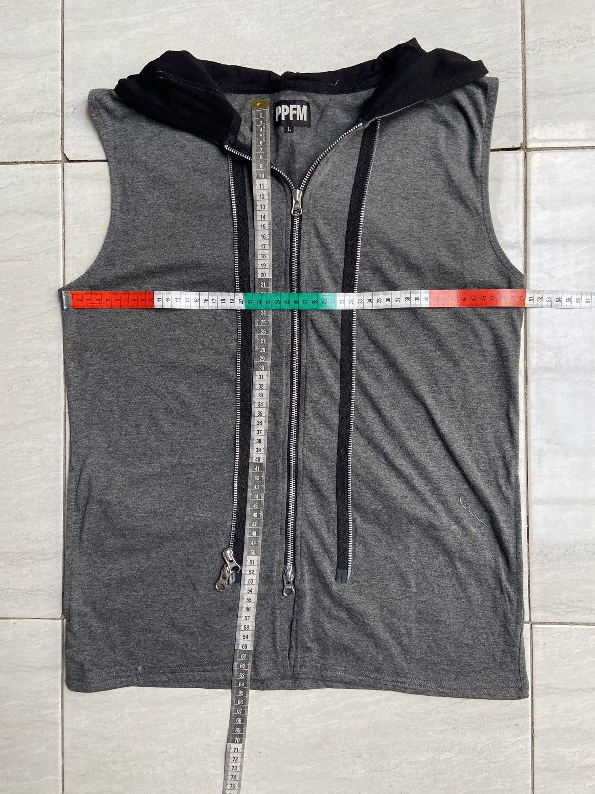 PPFM PPFM Grey Zipper Vest Size US S / EU 44-46 / 1 - 9 Thumbnail