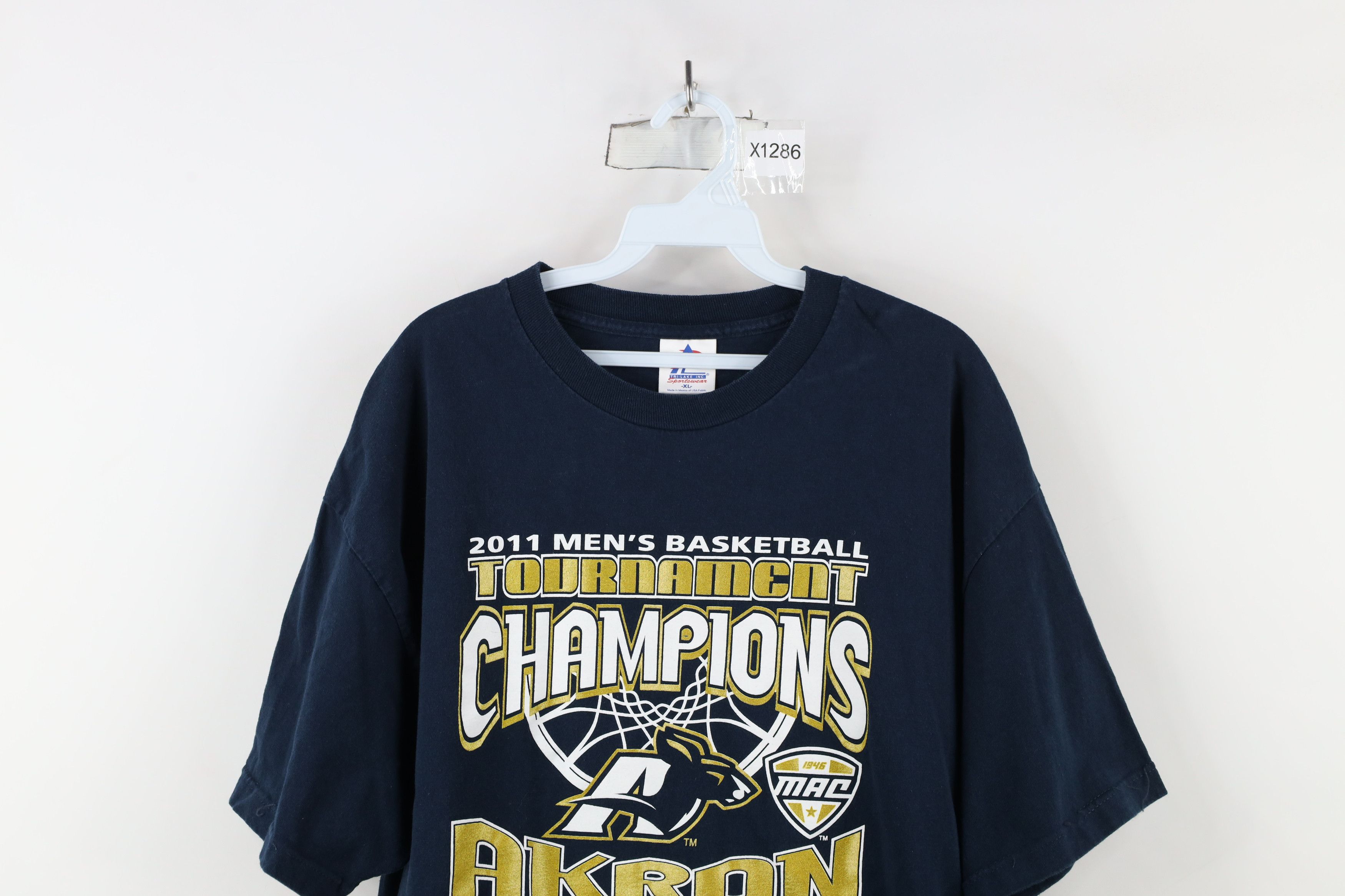 Vintage Vintage Tournament University of Akron Basketball T-Shirt Size US XL / EU 56 / 4 - 2 Thumbnail