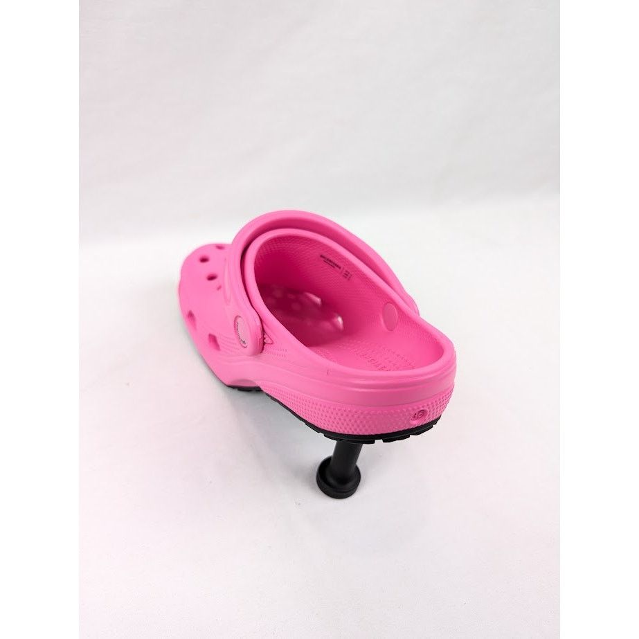 Balenciaga o1rshd1 Rubber Crocs Madame in Electric Pink Size US 6 / IT 36 - 11 Thumbnail