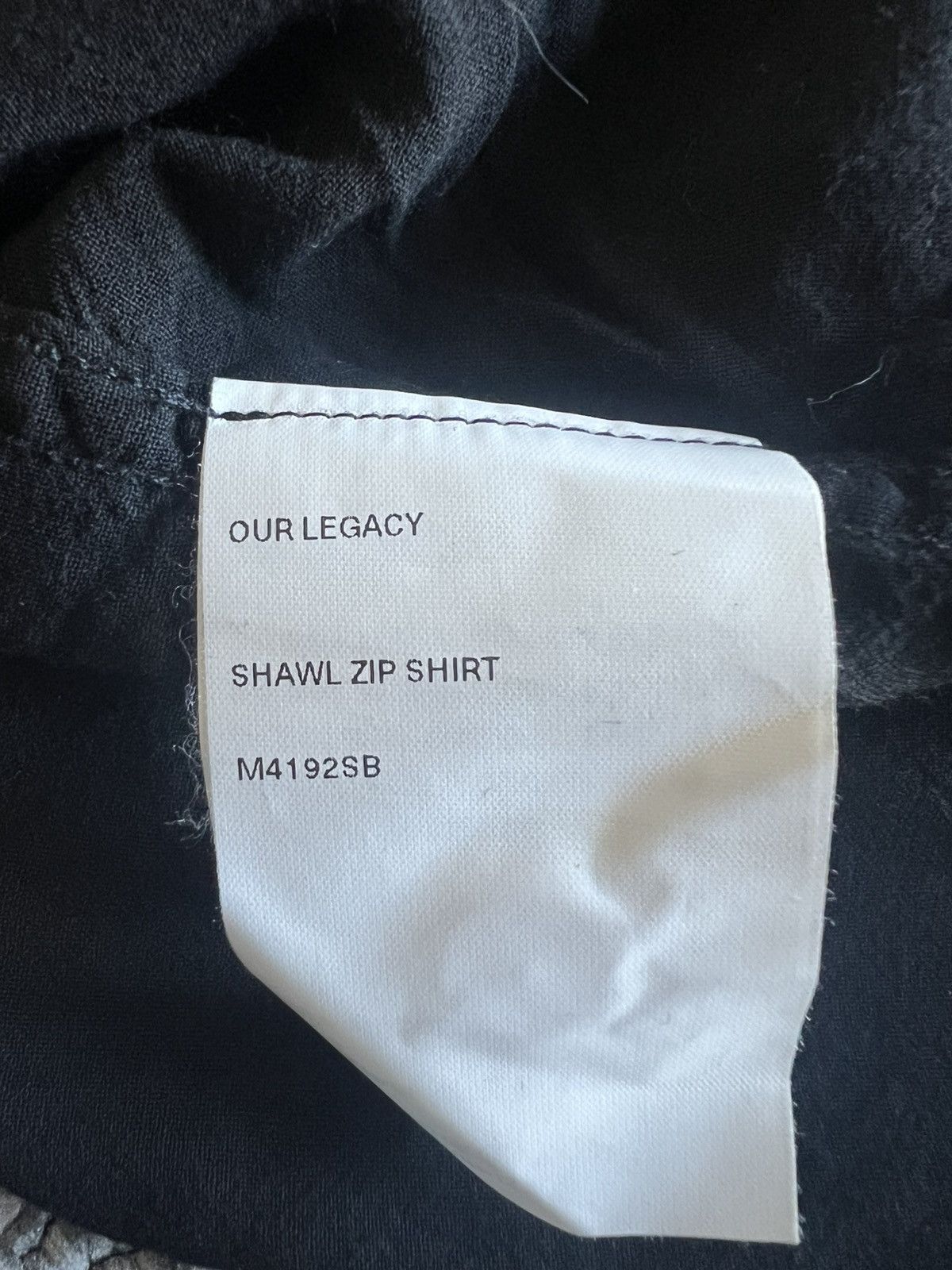 Our Legacy Our Legacy Shawl Zip Shirt Size US L / EU 52-54 / 3 - 6 Thumbnail