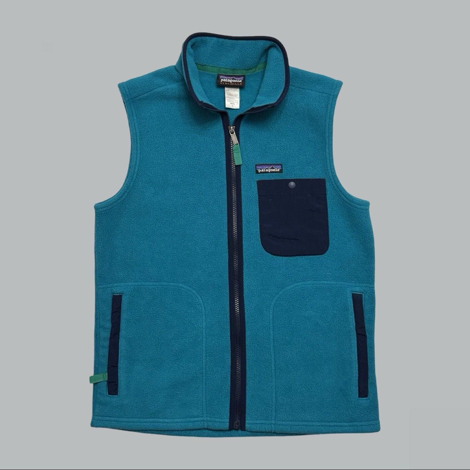 Patagonia Vintage Patagonia Synchilla Fleece Full Zip Vest Mens Small Size US S / EU 44-46 / 1 - 1 Thumbnail