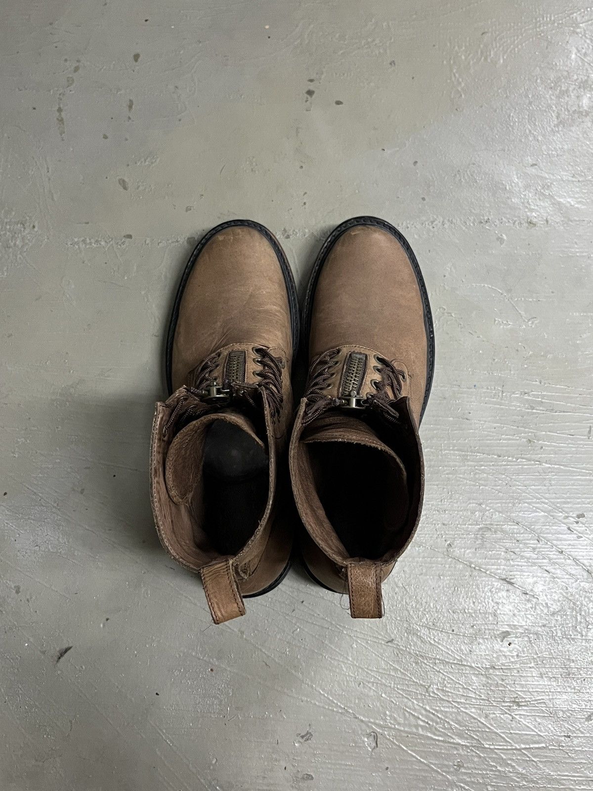 Guidi Takeo Kikuchi Lace Zipper Leather Combat Guidi Style Boots Size US 9 / EU 42 - 13 Thumbnail
