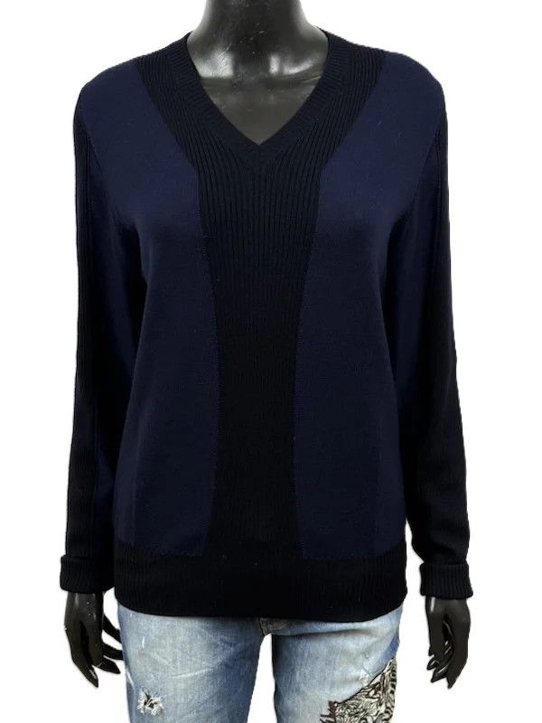 Etro Etro Maglione Blu Nero Lana Donna L Size L / US 10 / IT 46 - 7 Thumbnail