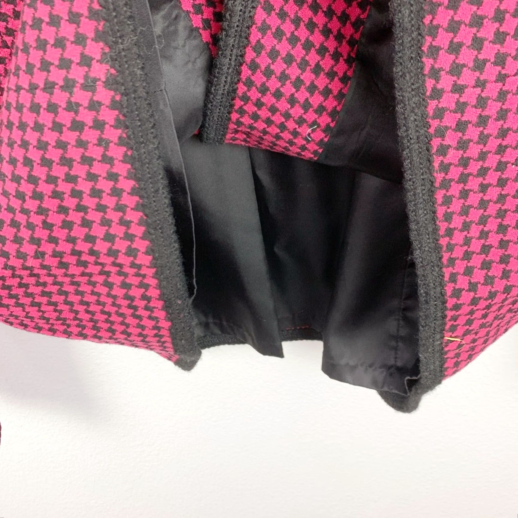 Pendleton VINTAGE Pendleton Blazer Jacket Houndstooth Wool Pink 12 Tall Womens Long Sleeve Shot Suit Style Size XL / US 12-14 / IT 48-50 - 5 Thumbnail