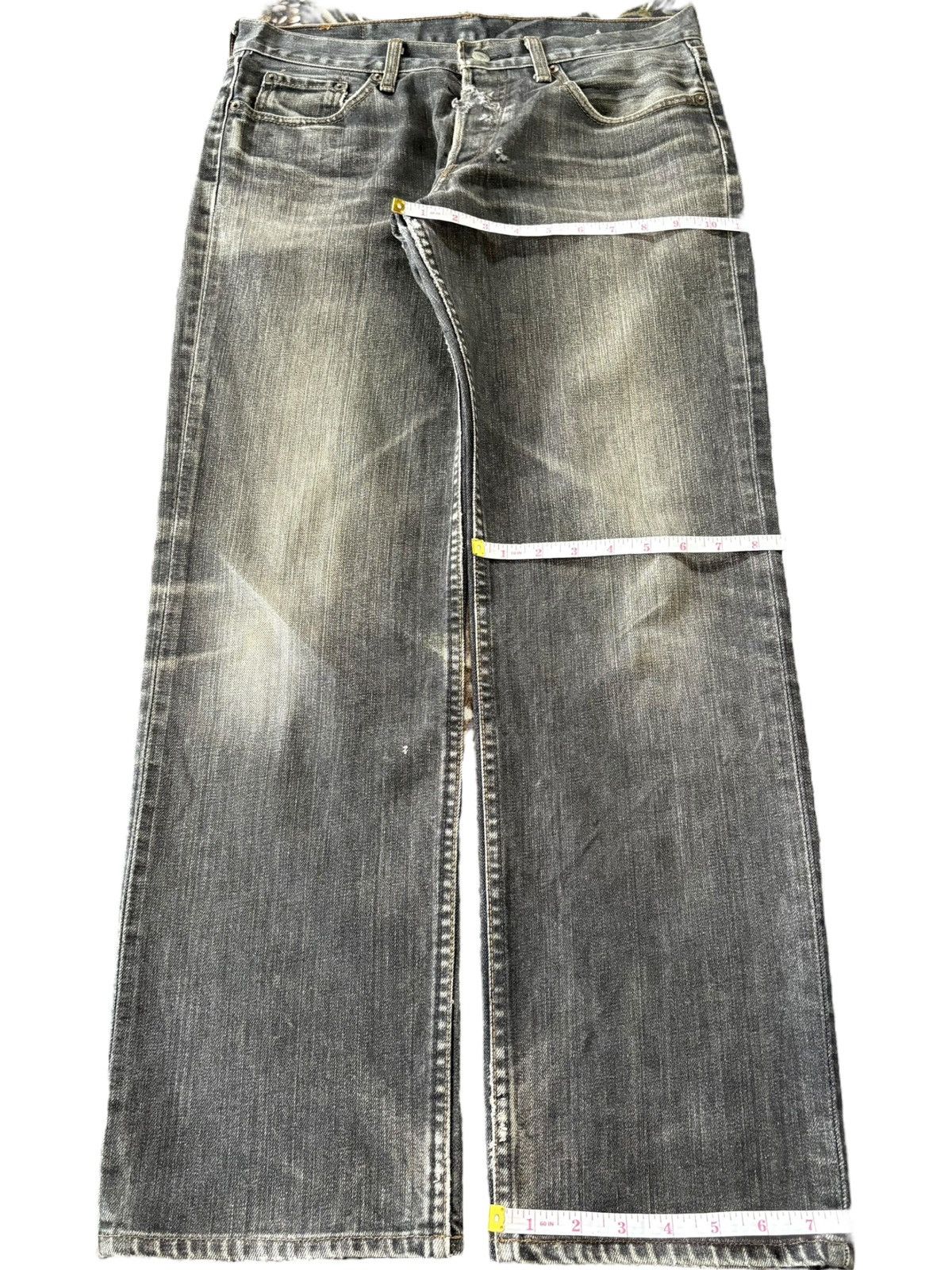 Levi's Vintage 90s Levis 522 Faded Wash Distress Loose Jeans Size US 32 / EU 48 - 9 Thumbnail