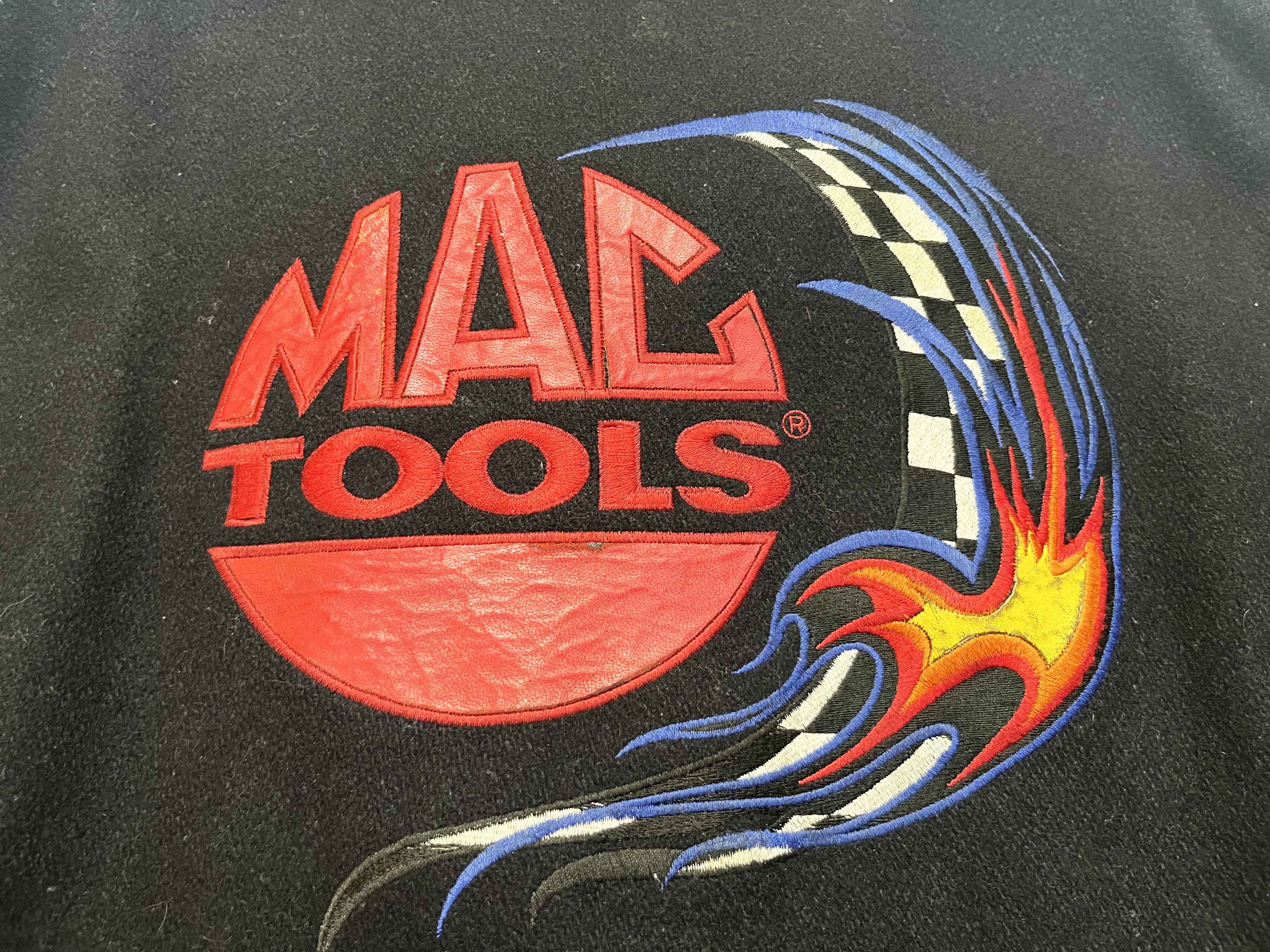 Vintage Vintage Identiy Mac Tools Racing Leather Bomber Jacket Size US L / EU 52-54 / 3 - 6 Thumbnail