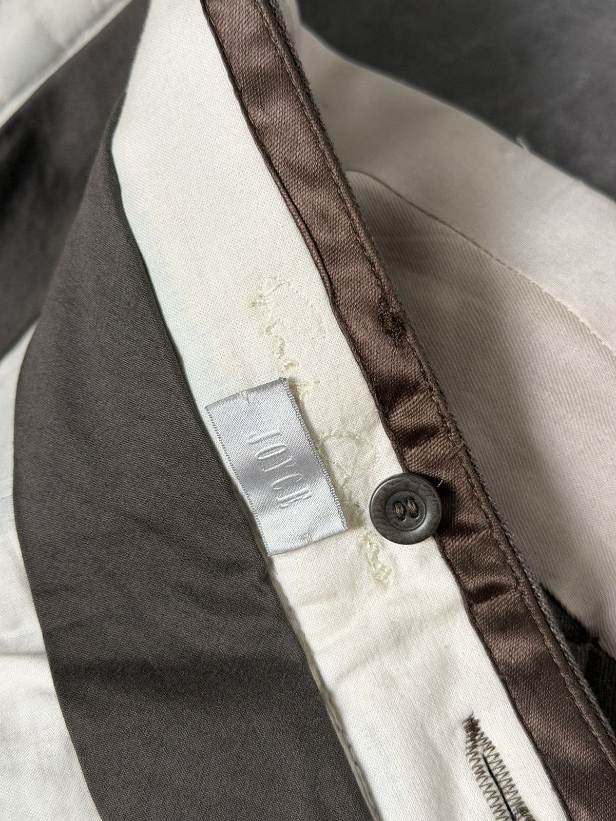 Rick Owens F/W 06 "DUSTULATOR" Striped Runway Linen & Cotton Pants M Size US 32 / EU 48 - 15 Thumbnail