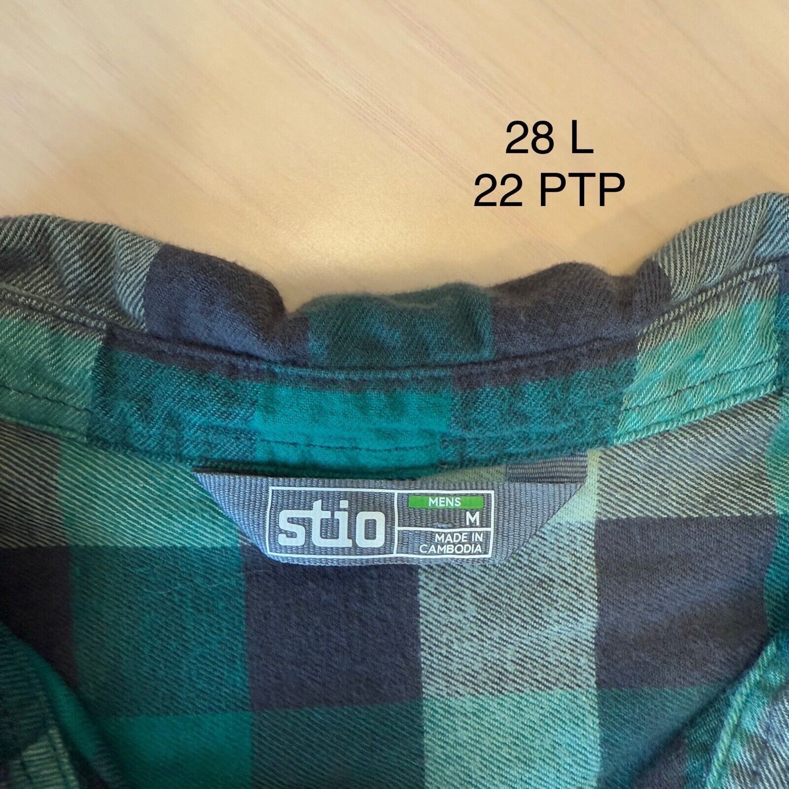Stio Stio Flannel Medium Green Black Button Up Shirt Casual Size US M / EU 48-50 / 2 - 7 Thumbnail