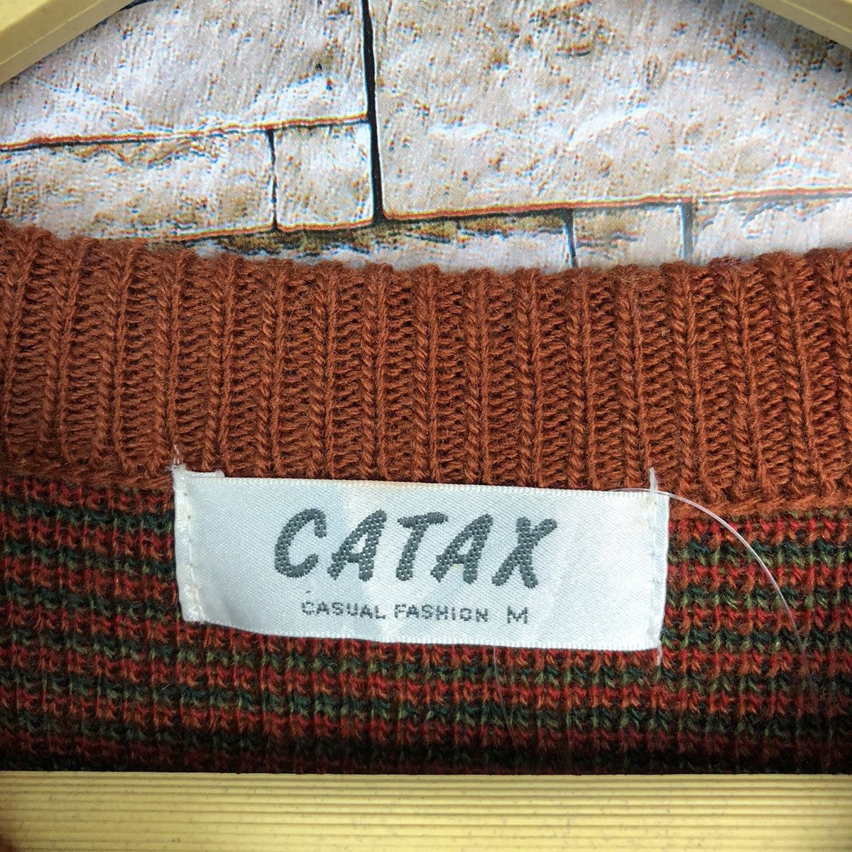 Homespun Knitwear Catax Orange art vintage japan sweatshirt Knitwear #A692 Size US M / EU 48-50 / 2 - 9 Thumbnail