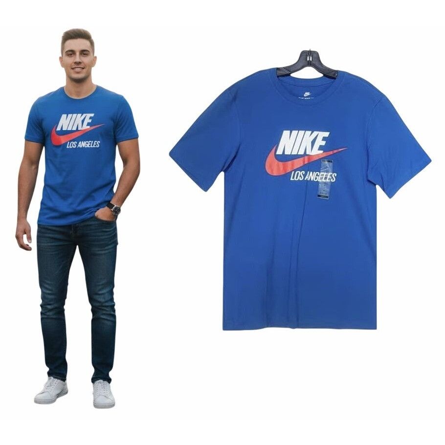 Nike ⭐Nike Men's Los Angeles Blue Short Sleeve T-Shirt CW0741-47 Size US S / EU 44-46 / 1 - 1 Thumbnail