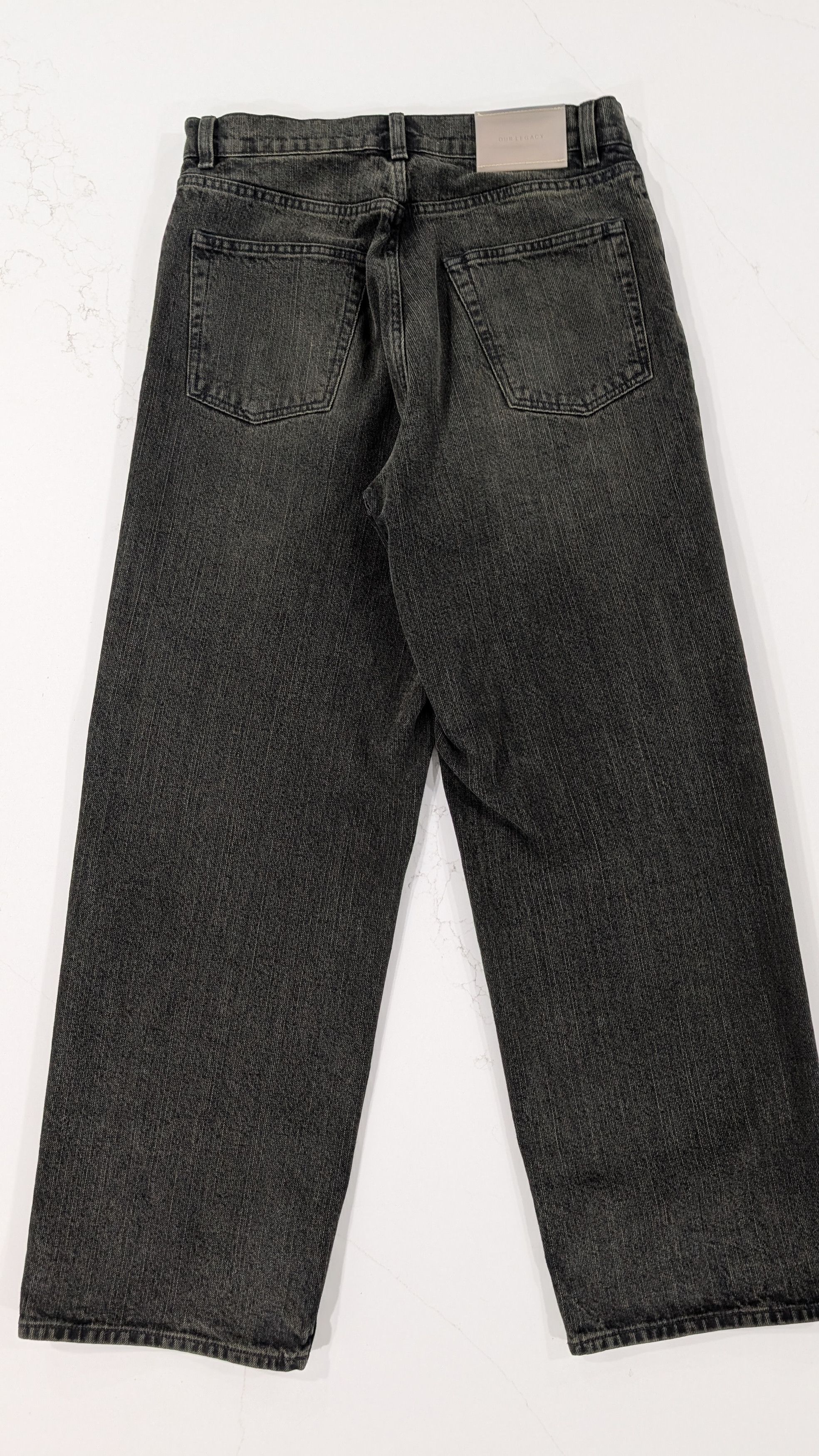 Our Legacy Vast Cut Black Sand Chain Twill Jeans Mens 29