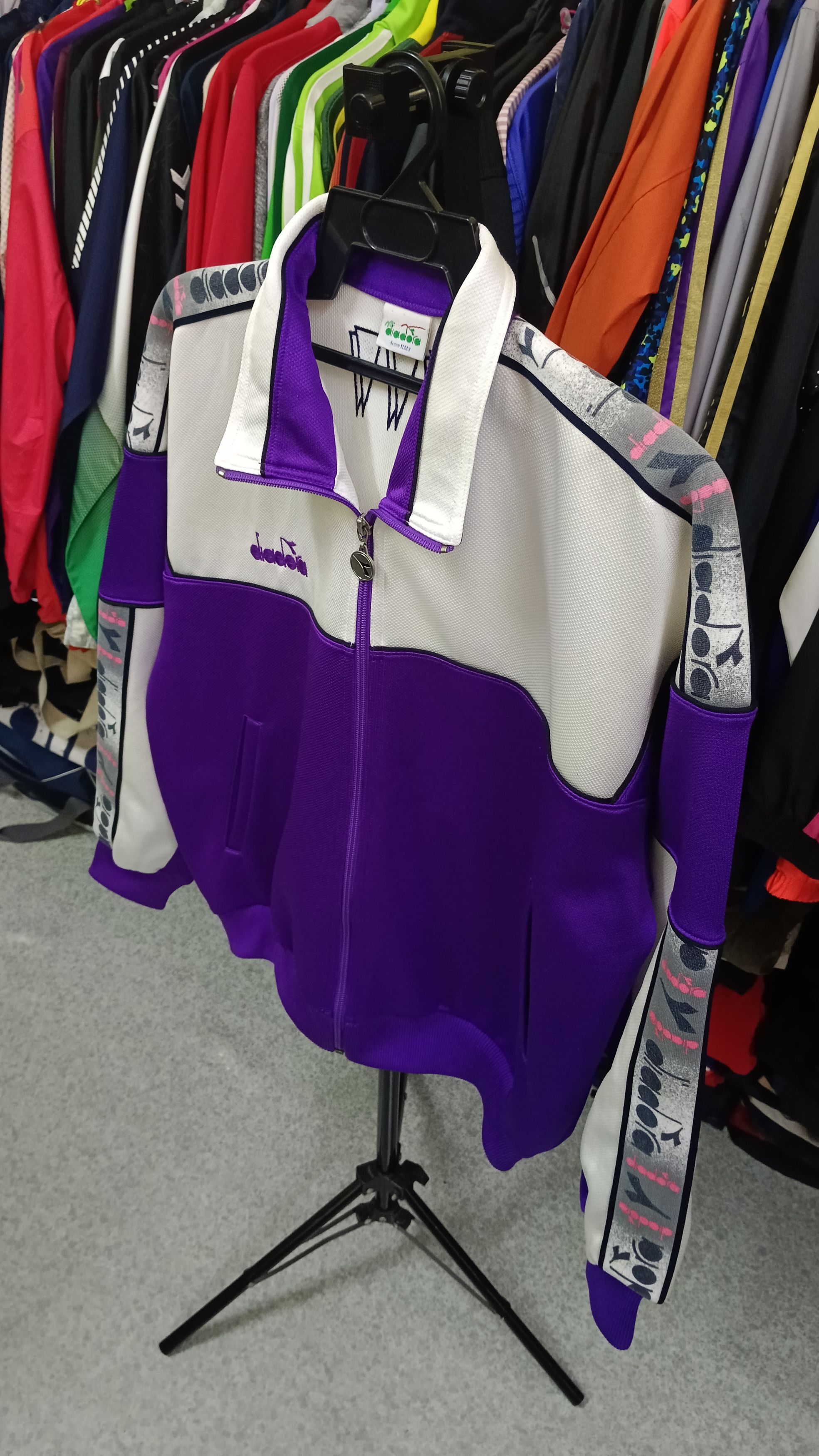 Diadora × Vintage Rare Vintage Diadora Training Sweater Size US L / EU 52-54 / 3 - 3 Thumbnail