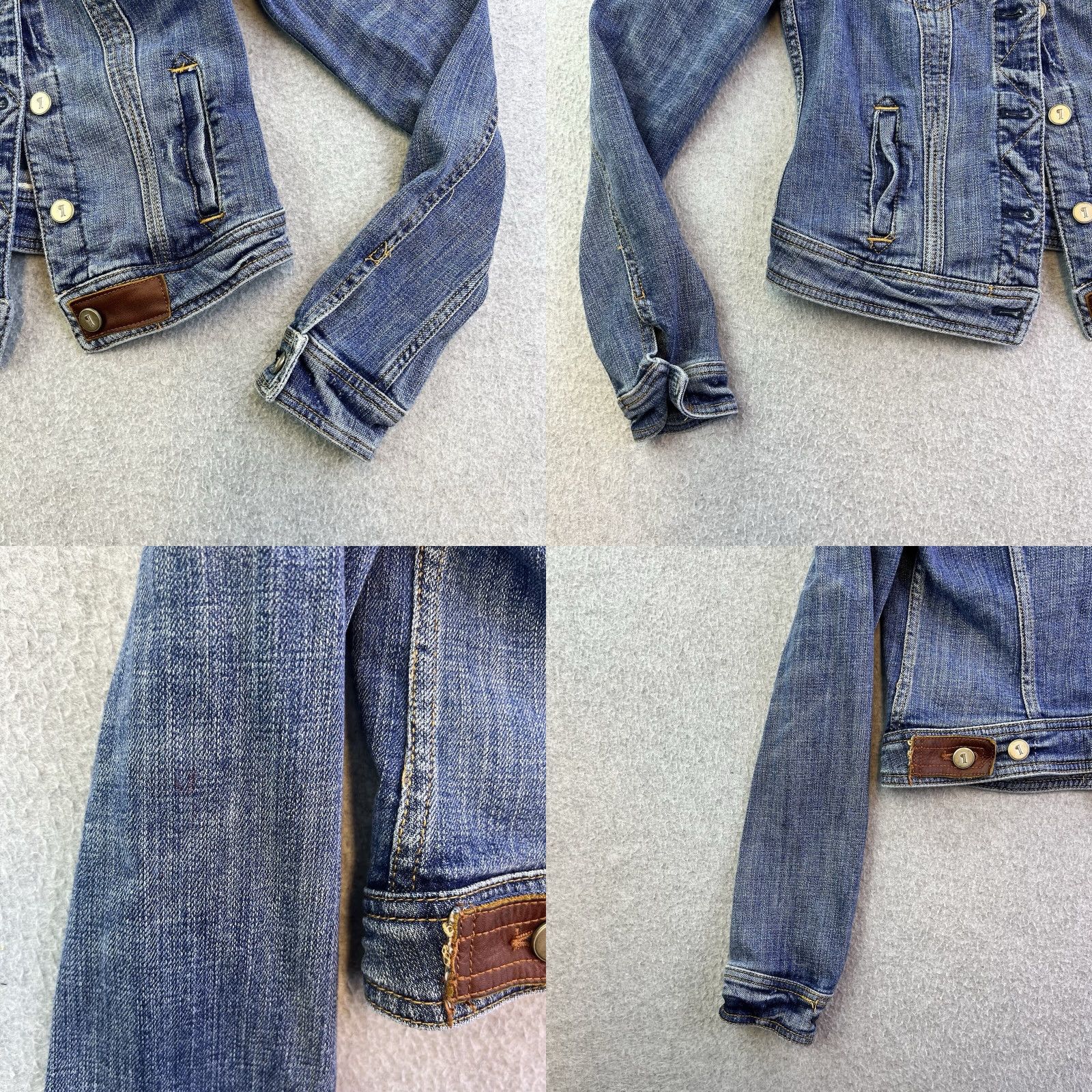 Vintage Pilcro Denim Jacket Womens XS Blue Button Front Casual Outdoor Jackets Size XS / US 0-2 / IT 36-38 - 8 Thumbnail