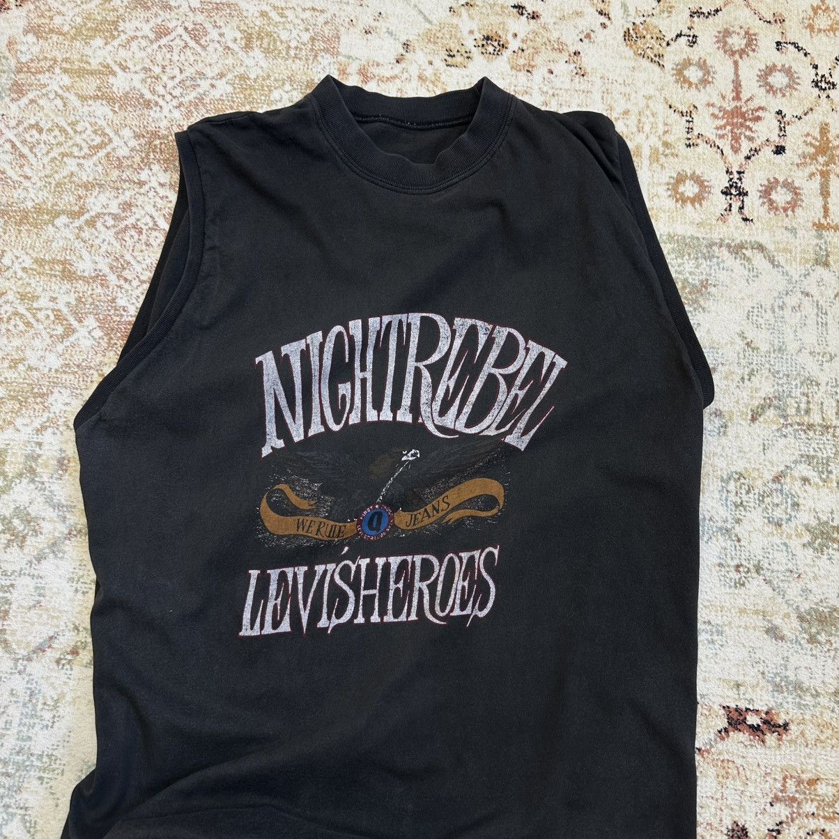 Levi's Vintage Clothing Vintage Adult “ Night Rebel Levi’s Heroes “ Sleeves 90s Size US M / EU 48-50 / 2 - 4 Thumbnail