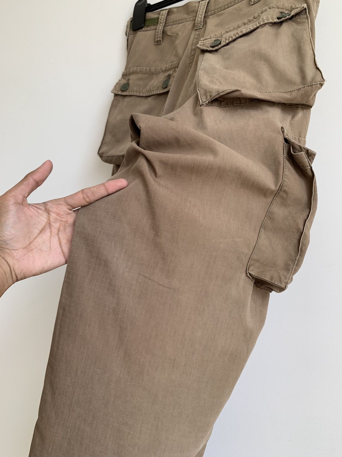 Bape Vintage A Bathing Ape Bape Distressed Cargo Pant Size US 30 / EU 46 - 19 Thumbnail