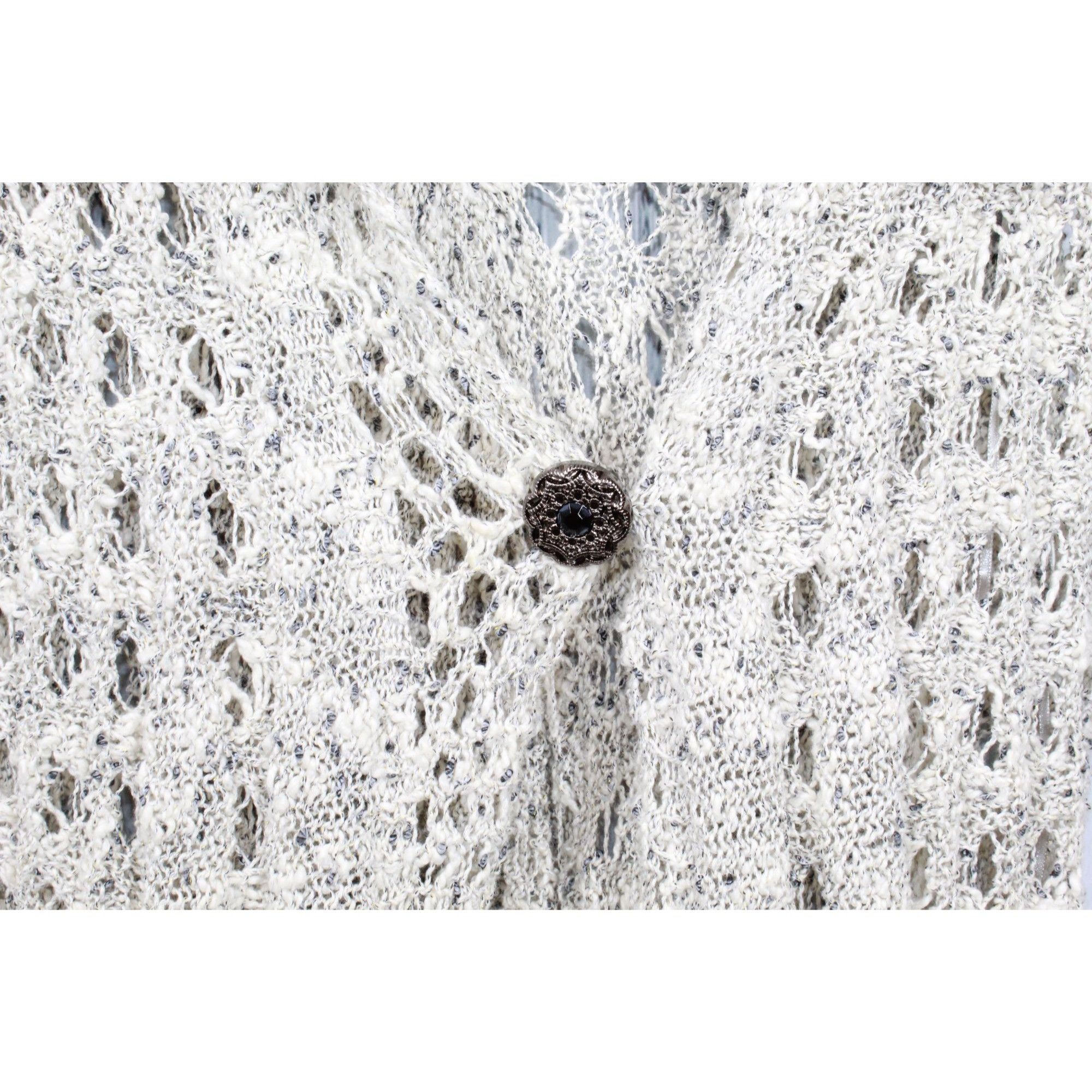 Other Soft Surroundings Teresa Crochet Cardigan Cream Size Medium Size M / US 6-8 / IT 42-44 - 5 Thumbnail