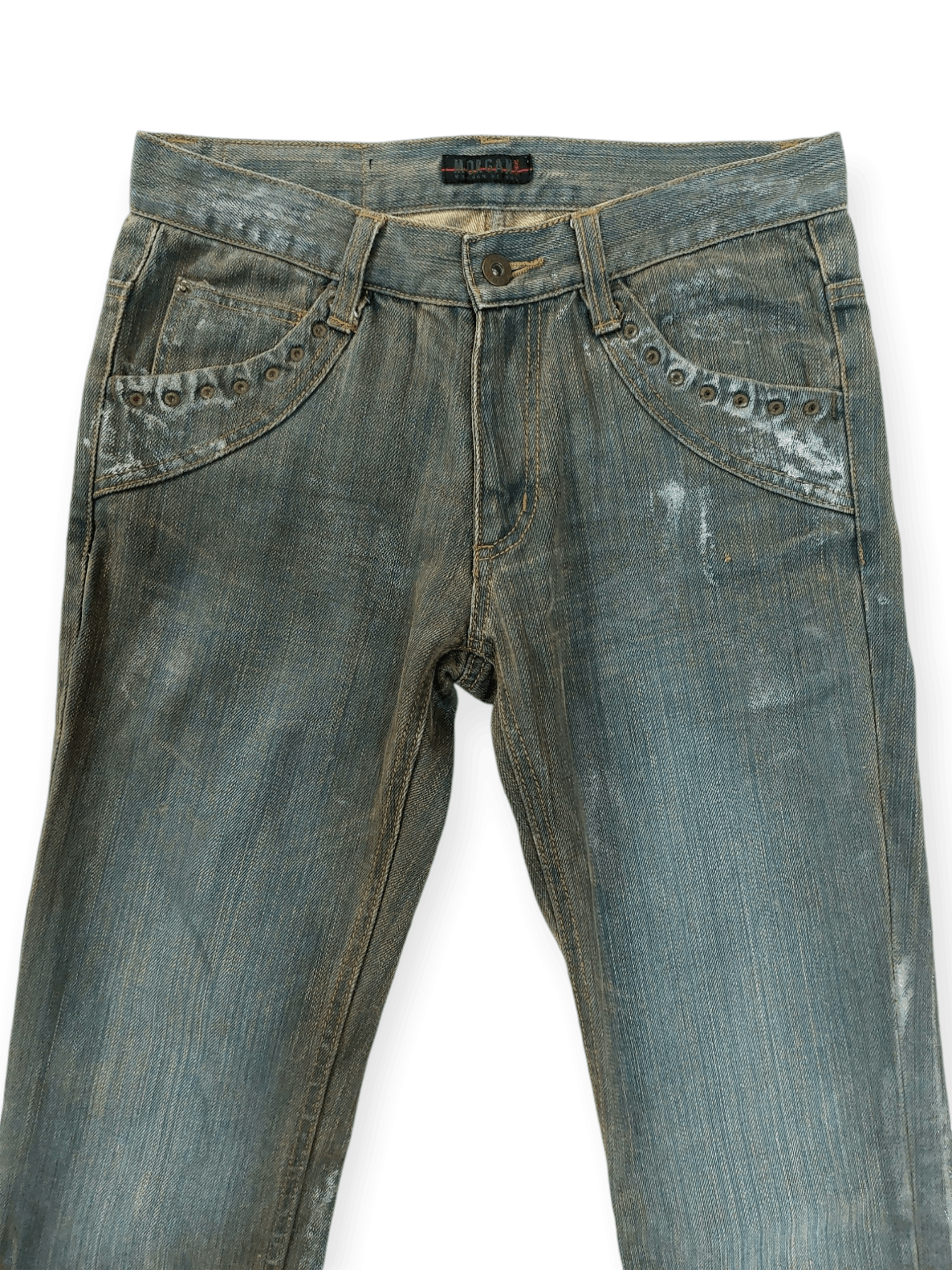 Morgan Homme Morgan Homme Rusty Acid Wash Rare Design Size US 29 - 3 Thumbnail