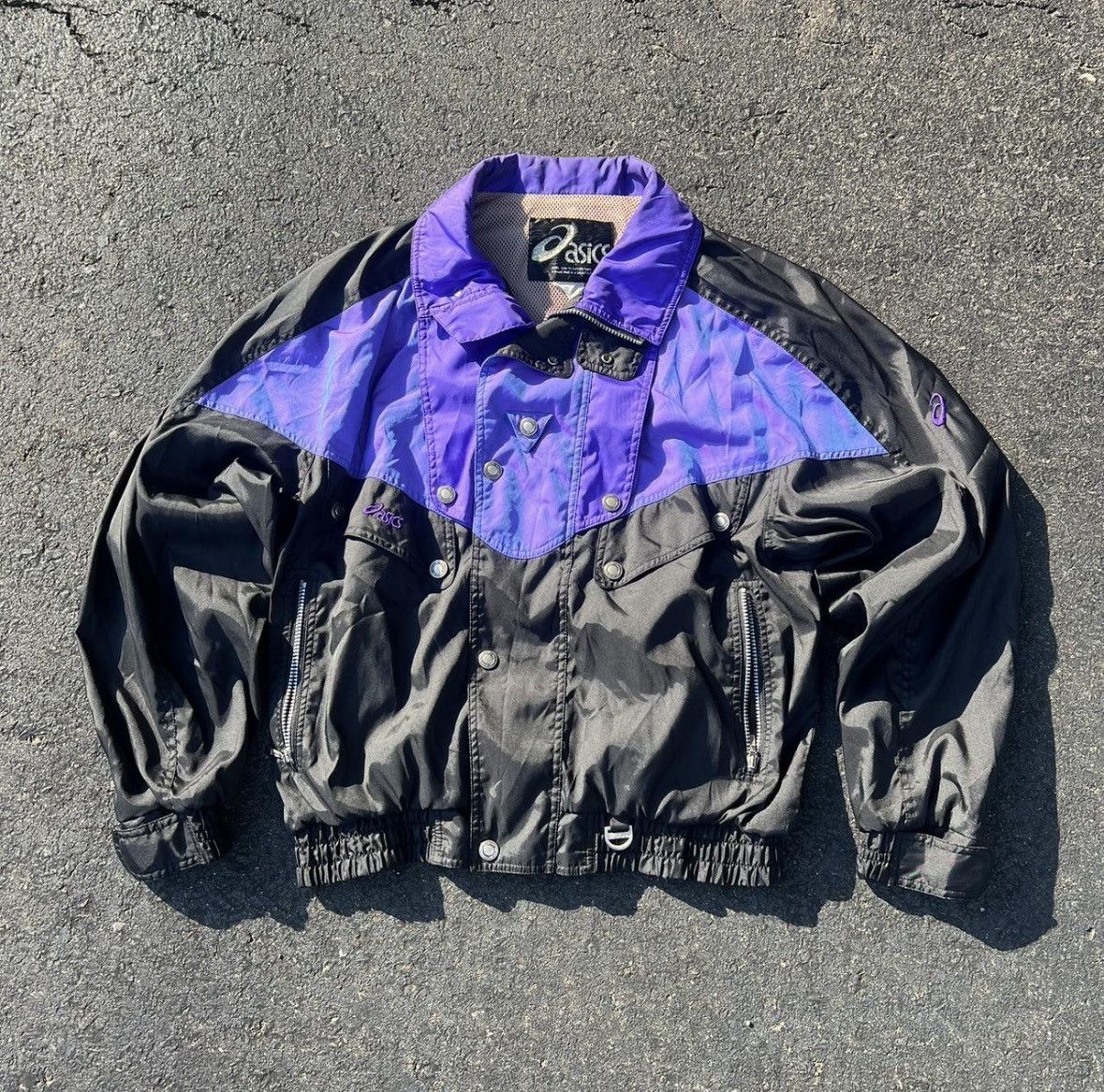 Japanese Brand Rare vintage Asics clasp and buckle jacket Size US L / EU 52-54 / 3 - 1 Thumbnail