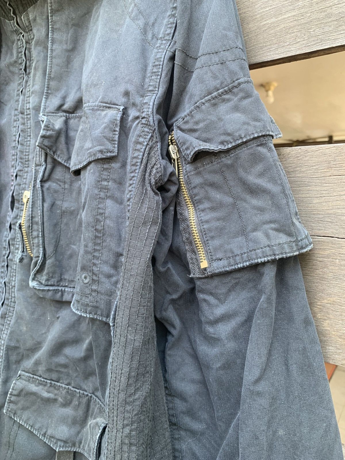 Ma+ Japanese Raw Washed Utility Multi Pocket Jacket Size US XL / EU 56 / 4 - 10 Thumbnail