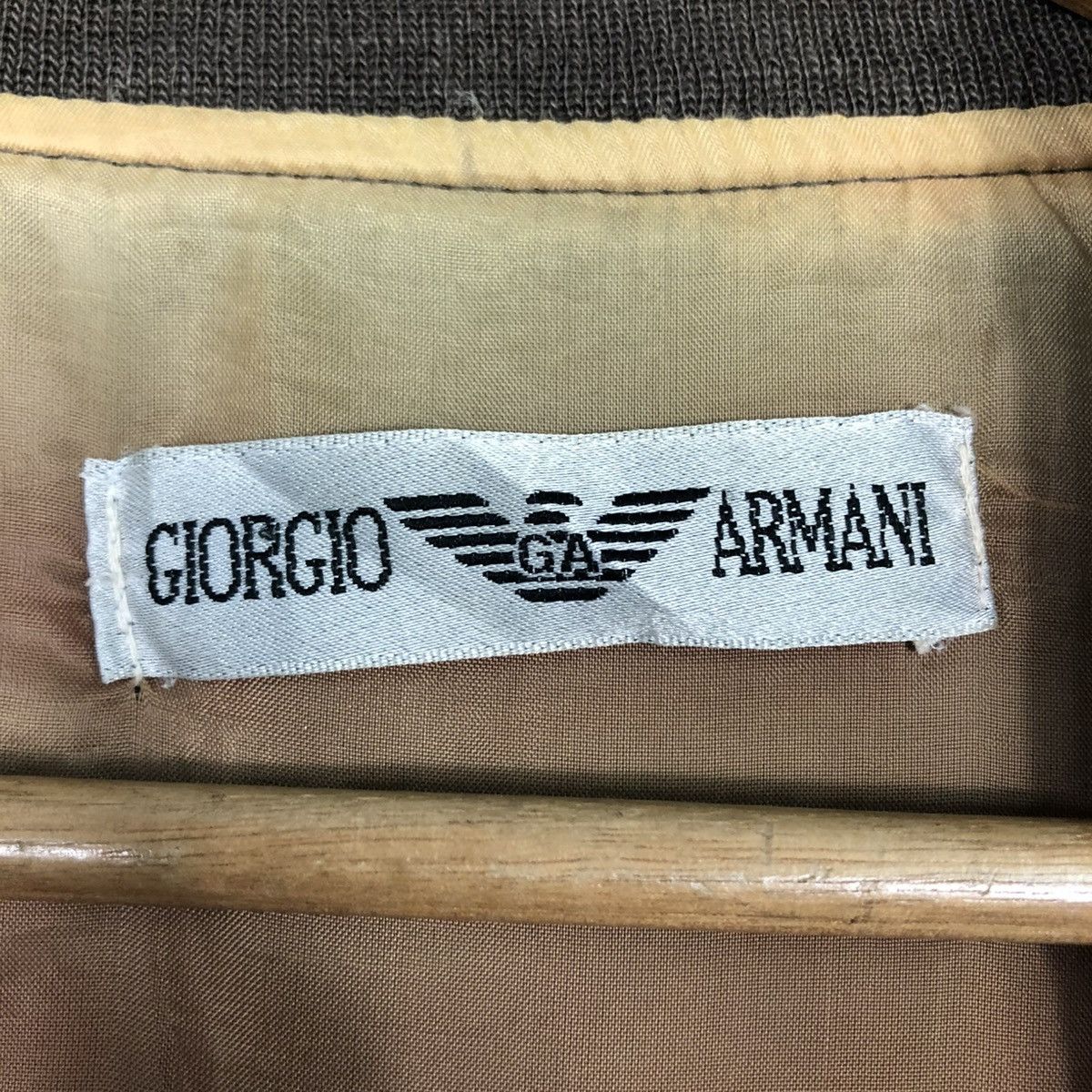 Giorgio Armani 🔥VINTAGE BOMBER JACKET GIRGIO ARMANI BIG LOGO EMBROIDERY Size US M / EU 48-50 / 2 - 20 Thumbnail