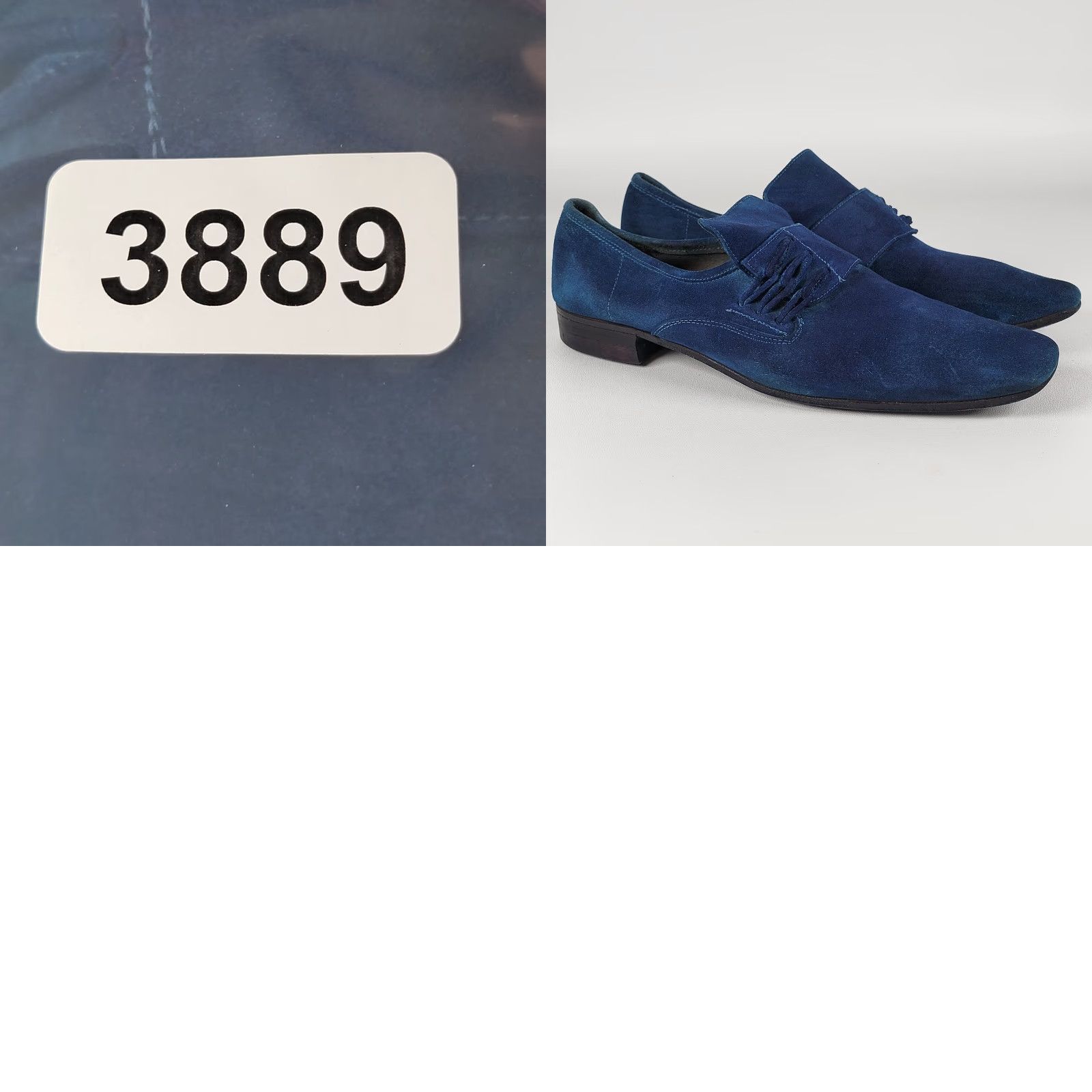 Vintage VINTAGE Blue Suede Loafers Men Size 11.5 Dress Slip On Pointed Toe Leather Lining Leather Upper Classic Size US 12 / EU 45 - 10 Thumbnail