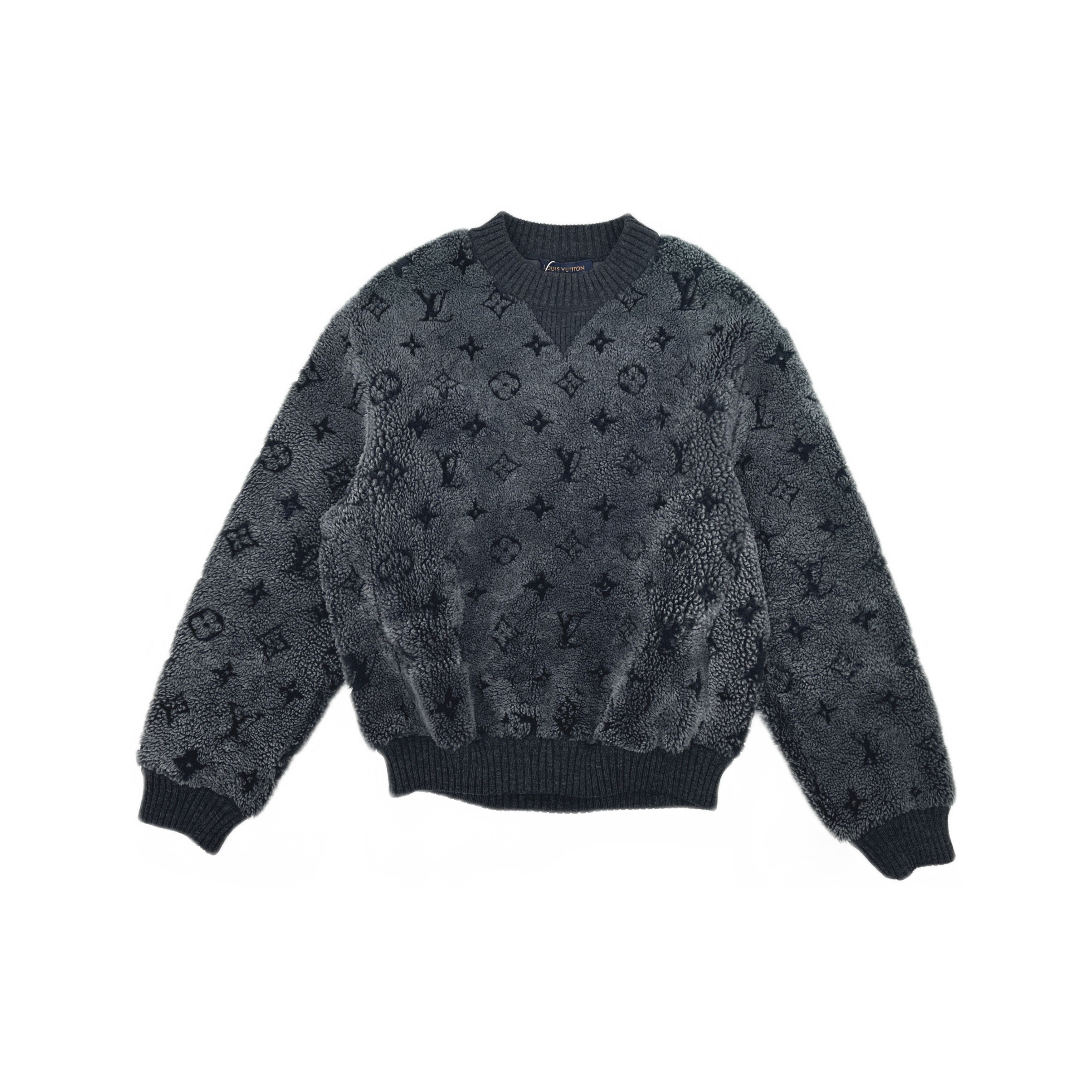 Louis Vuitton Louis Vuitton Monogram Shearling Crewneck Sweater L Size US L / EU 52-54 / 3 - 1 Thumbnail