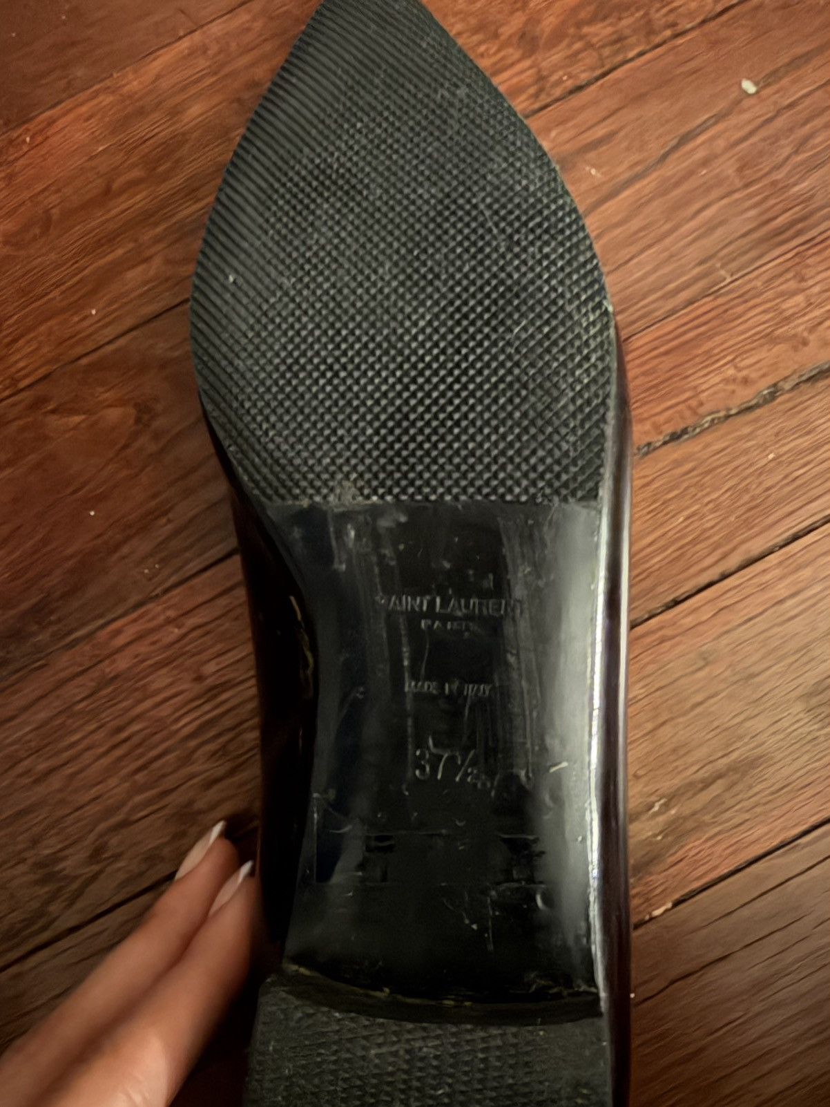 Saint Laurent Paris Burgundy Saint Laurent Pointed Flats Size US 7 / IT 37 - 5 Thumbnail