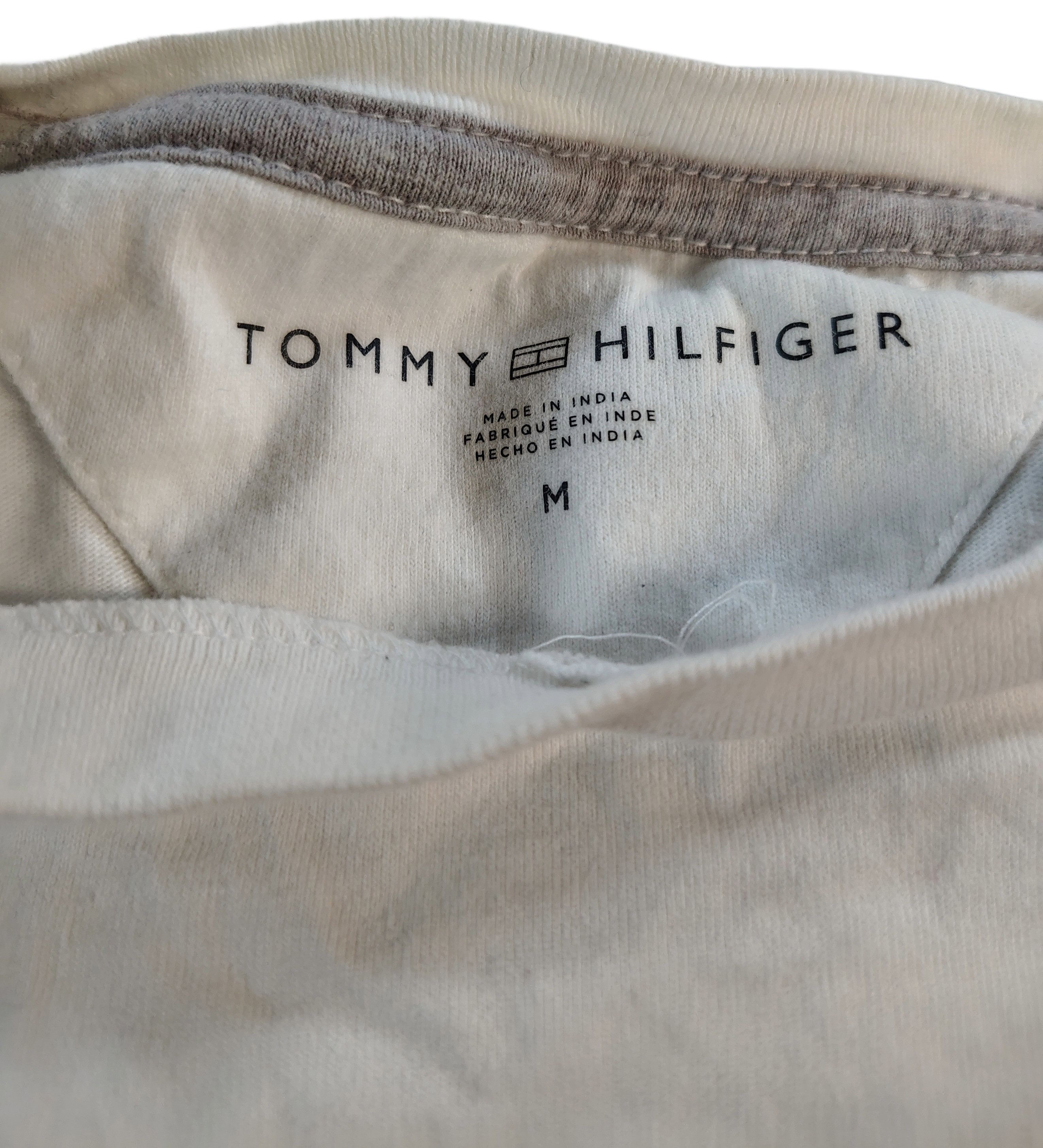Tommy Hilfiger Men's Medium White & Red Tommy Hilfiger Logo T-Shirt Size US M / EU 48-50 / 2 - 2 Thumbnail
