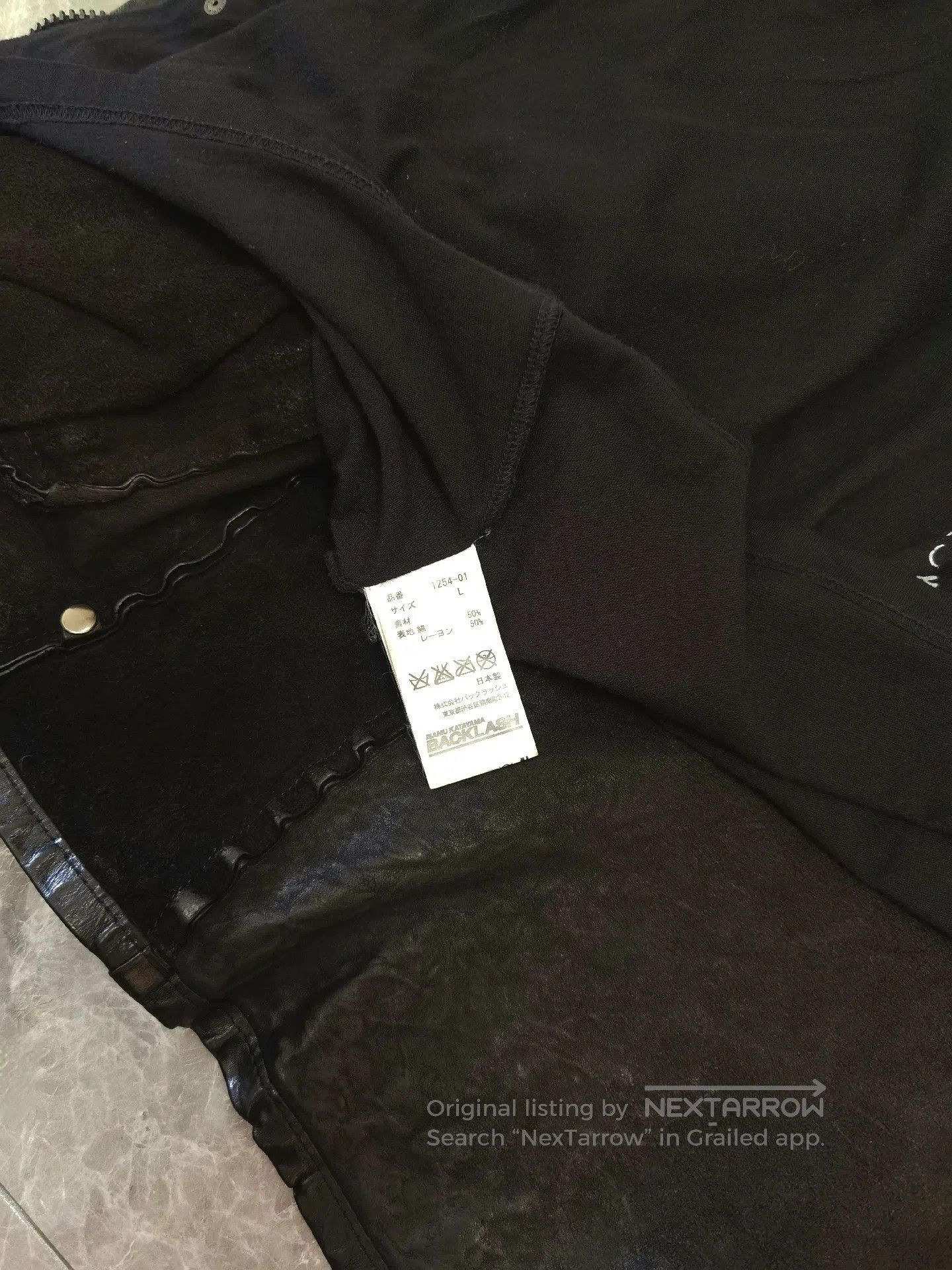 Other Backlash Leather Jacket Size L. Size US L / EU 52-54 / 3 - 7 Thumbnail