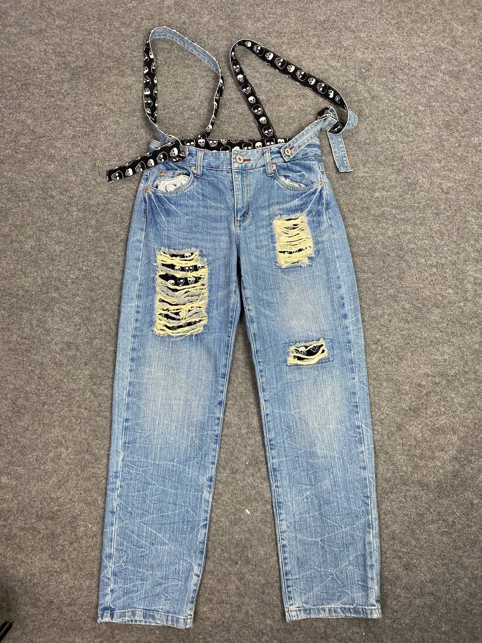 Japanese Brand japanese brand bondage style distressed denim Size US 32 / EU 48 - 5 Thumbnail