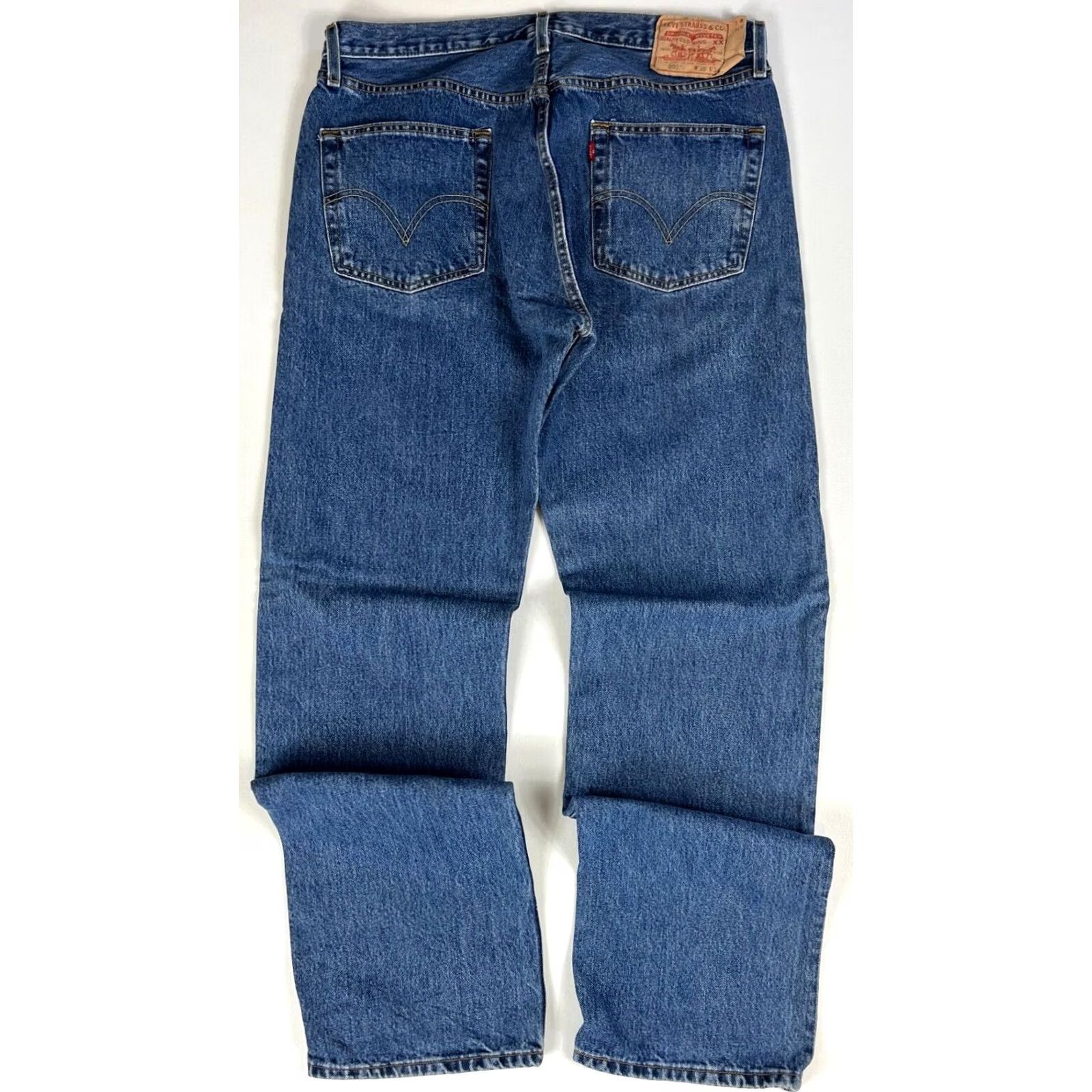 Levi's VINTAGE Levi's 501 Jeans XX Red Tab Men’s 90s Straight Denim Blue 36x34 Mens Size US 36 / EU 52 - 2 Thumbnail