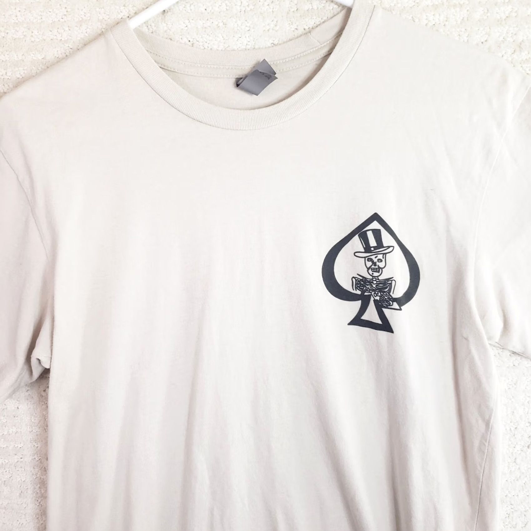 Logo 7 Nine Line Shirt Men Ivory White Short Sleeve Tee Logo T-Shirt S Regular Military Tactical Dollar Bill Logo Size US 29 - 3 Thumbnail