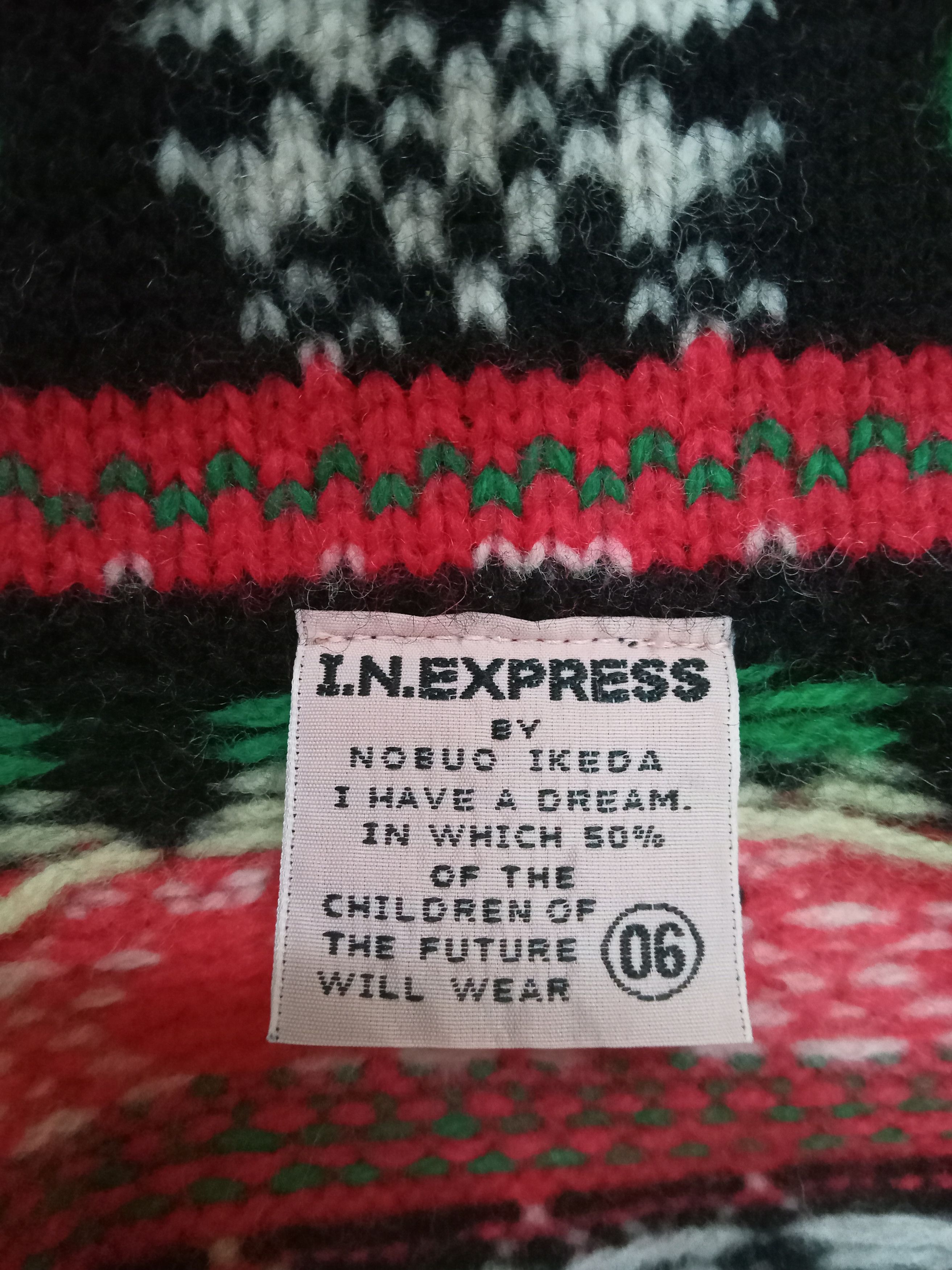 Designer I.N.Express By Nobuo Ikeda Wool Jacket Size M / US 6-8 / IT 42-44 - 3 Thumbnail