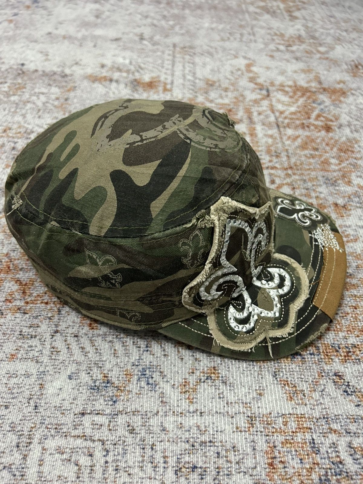 If Six Was Nine Rainbow Cross Camo Swarovski Patrol Caps Size ONE SIZE - 3 Thumbnail