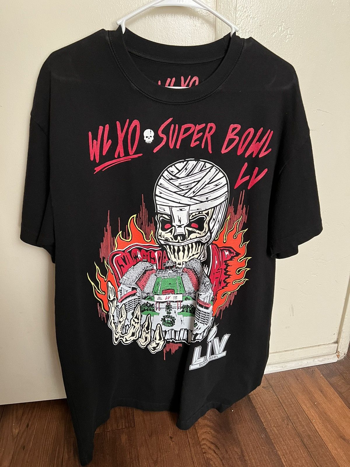image of Warren Lotas Nfl Super Bowl Shirt in Black, Men's (Size Medium)