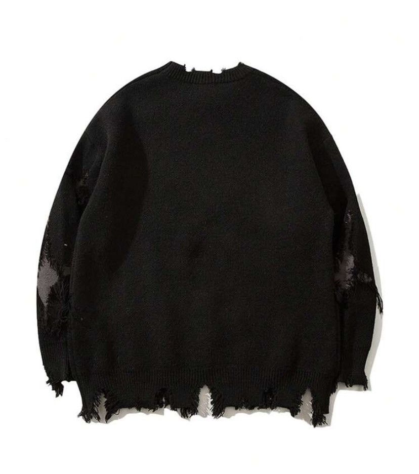 Other Men's Skull Print Ripped Fringe Crew Size US M / EU 48-50 / 2 - 2 Thumbnail