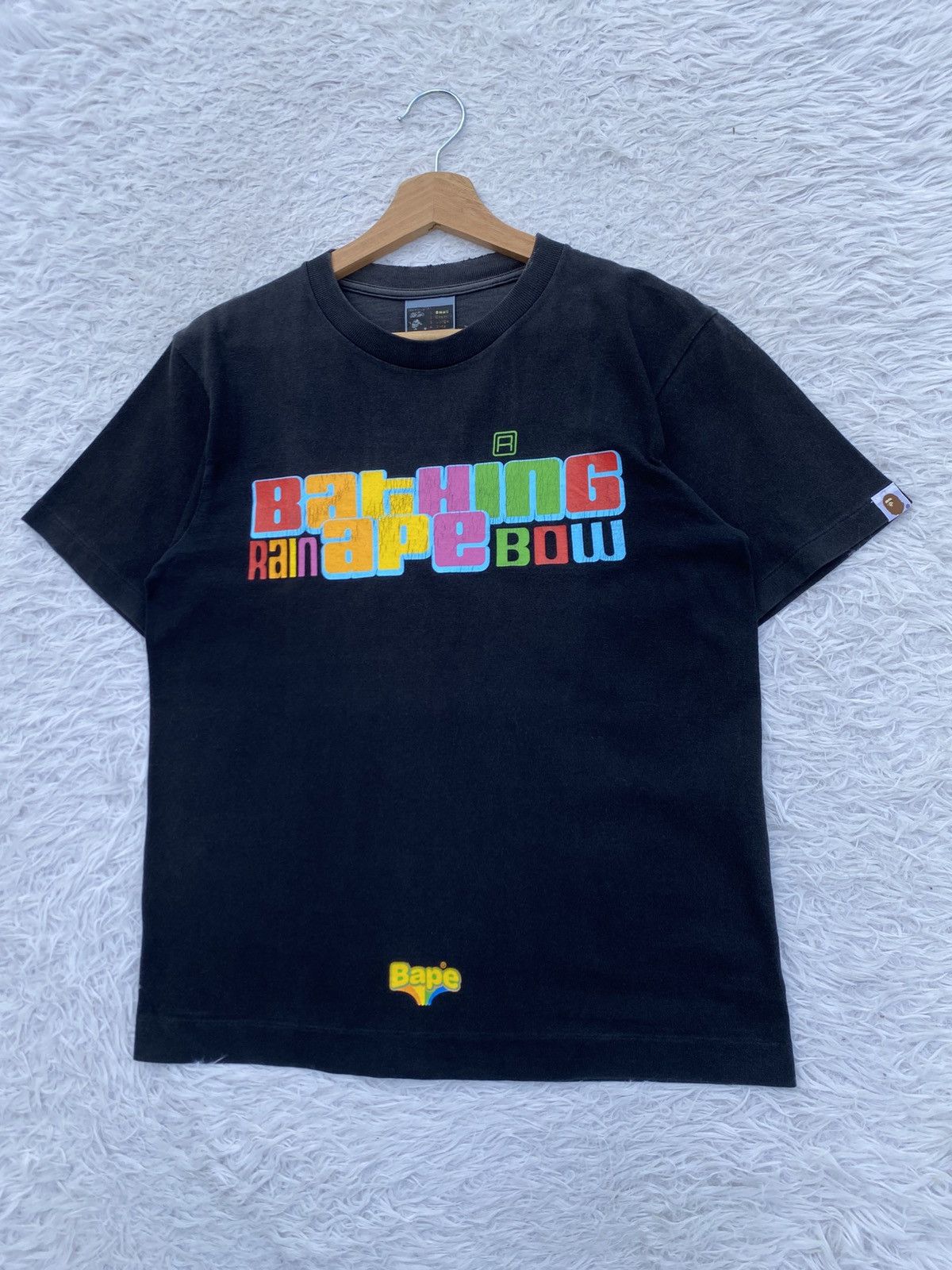 Bape Rare Vintage 2000s BAPE A Bathing Ape Rainbow Tshirt Size US S / EU 44-46 / 1 - 4 Thumbnail