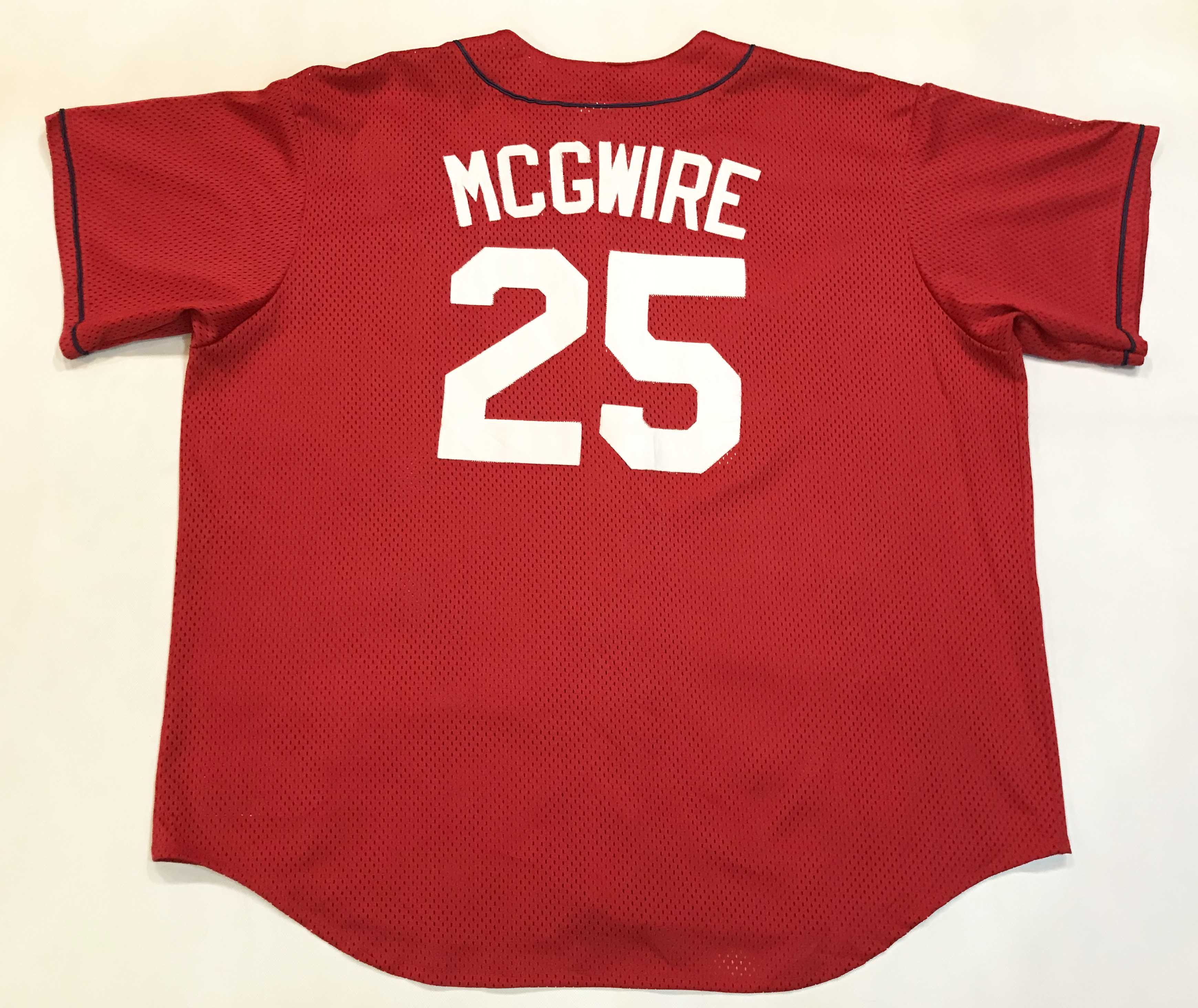 MLB × Majestic × Vintage Majestic Diamond MLB St. Louis Cardinals MCGWIRE #25 Jersey Size US XXL / EU 58 / 5 - 5 Thumbnail