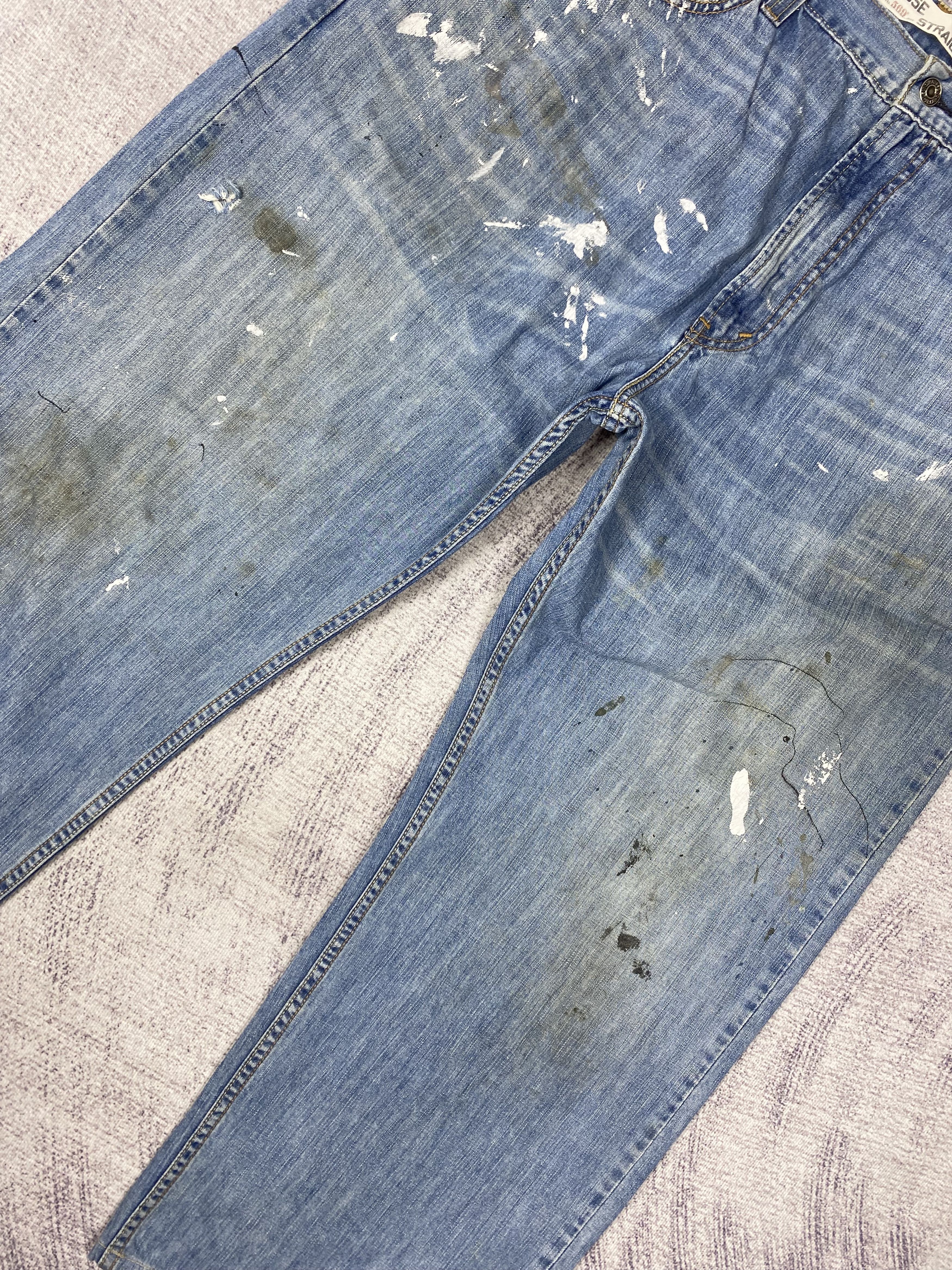 Vintage Vintage Levi's 569 Loose Straight Light Blue Denim PT0480 Size US 38 / EU 54 - 2 Thumbnail