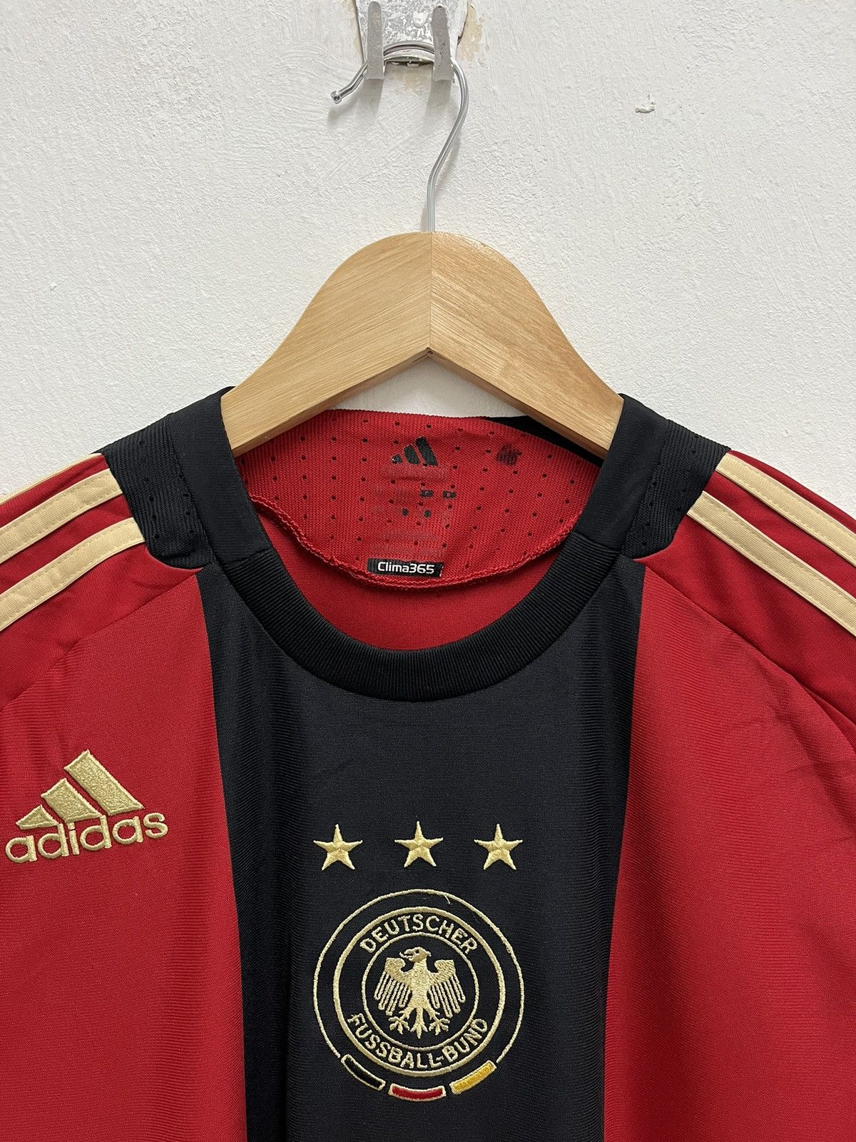 Adidas #8 FRINGS Germany 2008/09 Y2k Blokecore Football Shirt Away Size US S / EU 44-46 / 1 - 4 Thumbnail