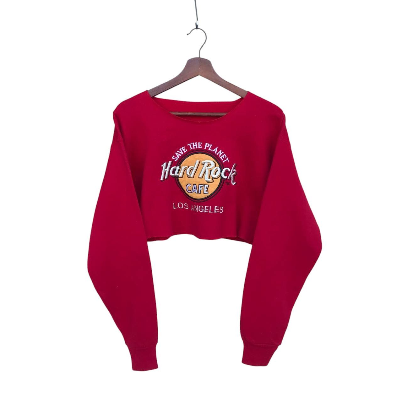 Vintage VINTAGE HARDROCK CAFE LOS ANGELES CROPPED SWEATSHIRT Size M / US 6-8 / IT 42-44 - 1 Thumbnail