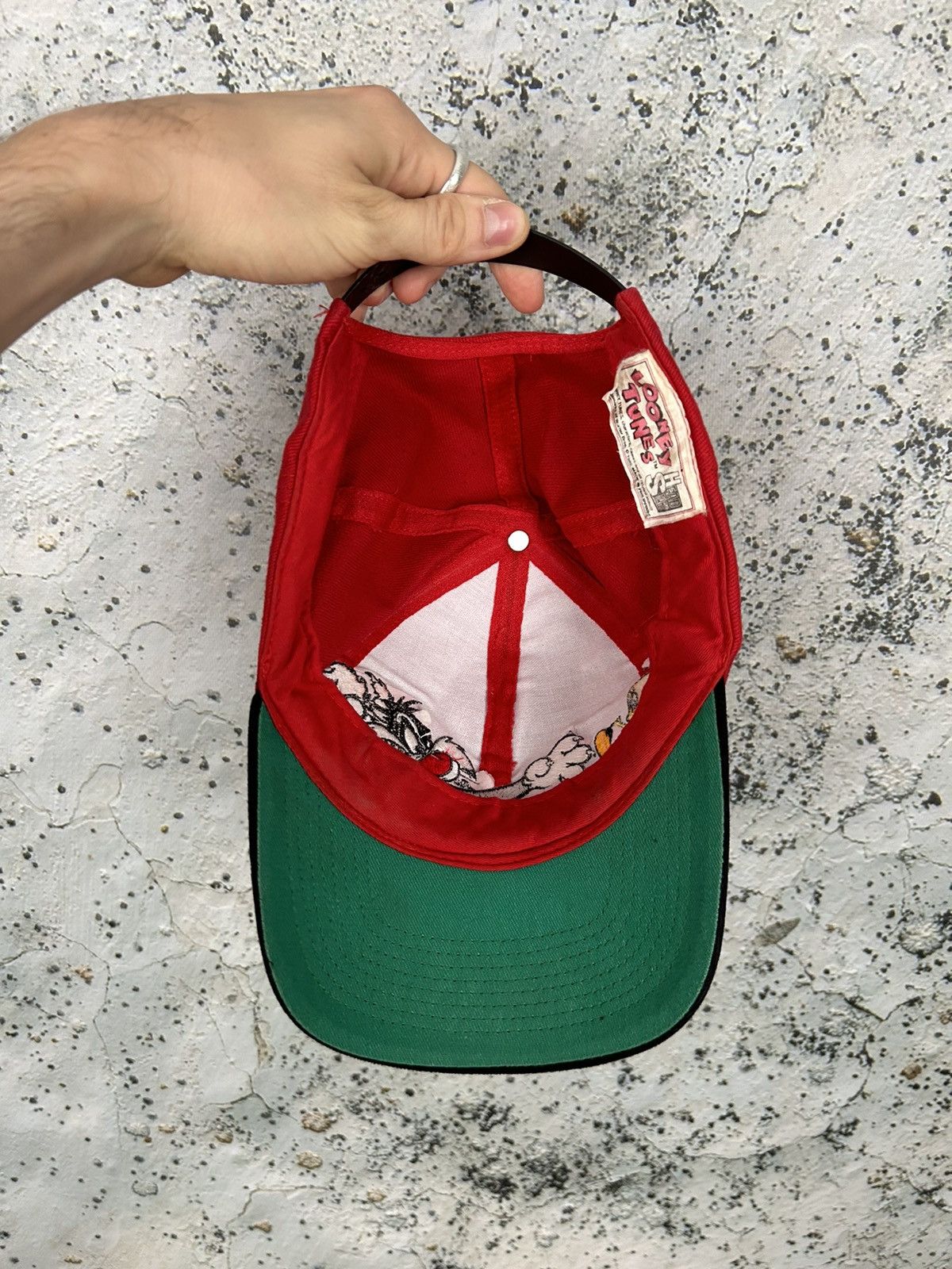 Vintage Vintage Looney Tunes 1995 Warner Bros Hat Tweety 90s Rare Size ONE SIZE - 3 Thumbnail