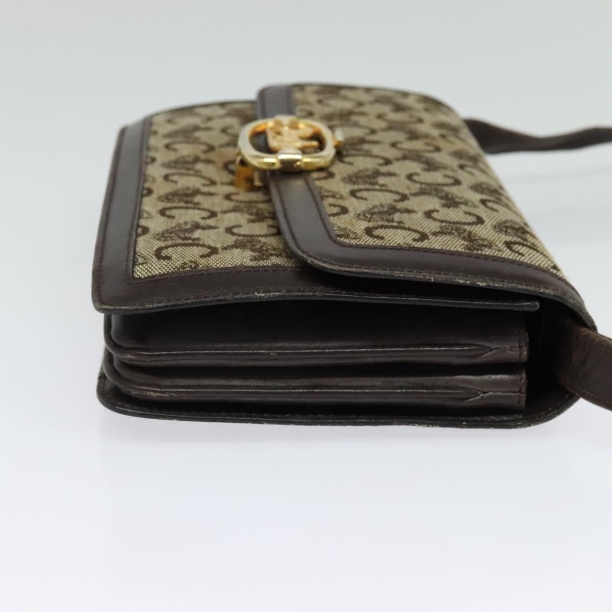 Celine CELINE C Sulky Shoulder Bag Canvas Brown Gold Size ONE SIZE - 5 Thumbnail