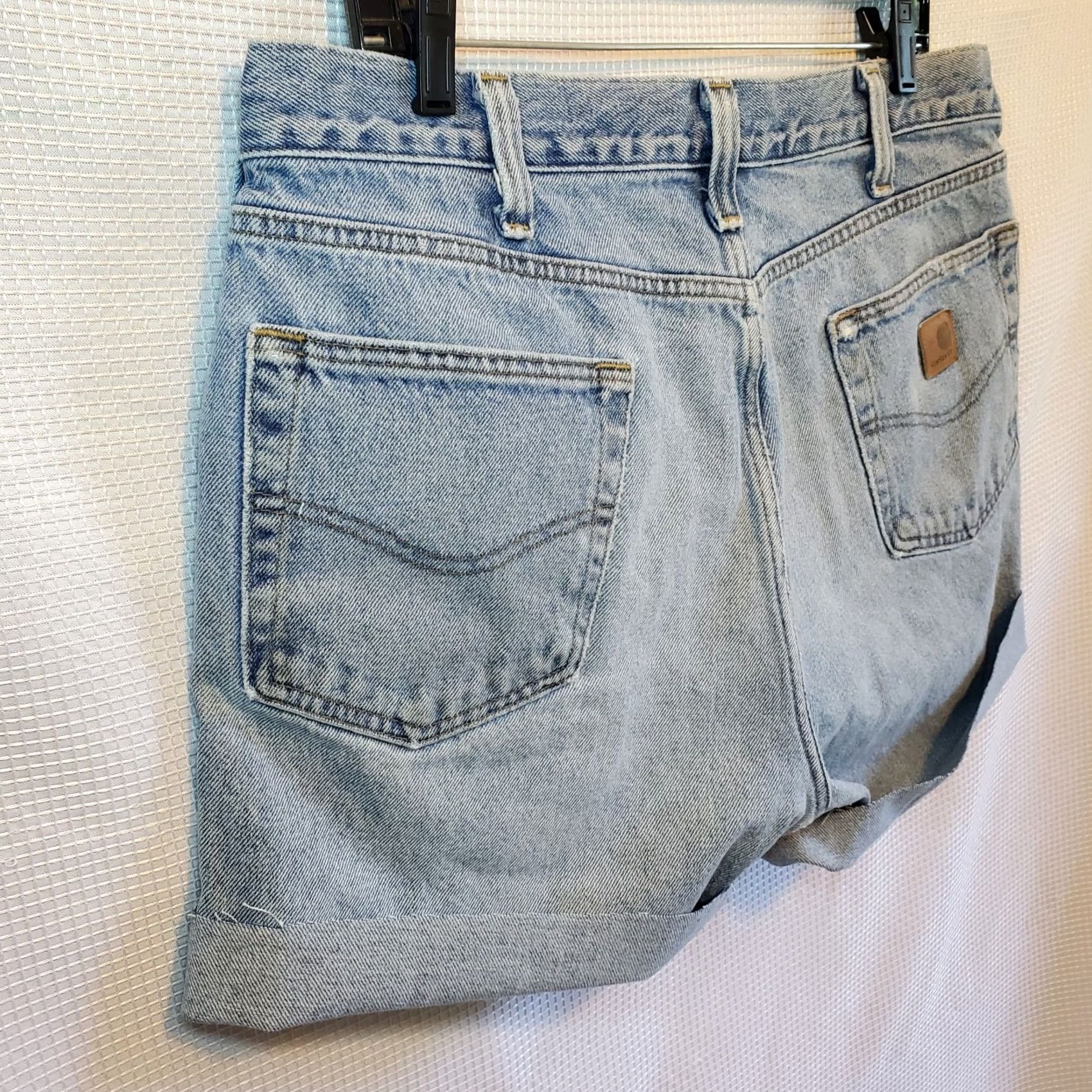Carhartt VINTAGE Carhartt Shorts Unisex Boyfriend 36/14 Blue Denim Jean Street 90s Womens Mens Women Girls Boys Size US 36 / EU 52 - 6 Thumbnail