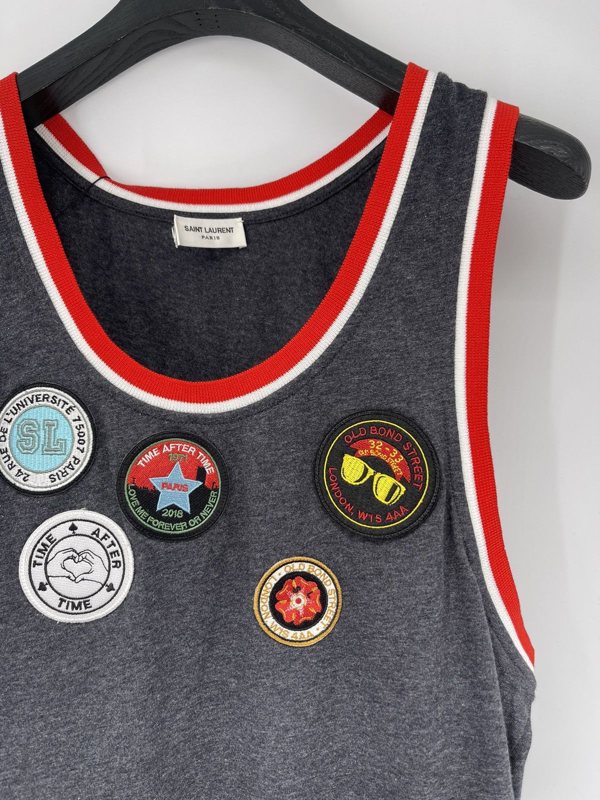 Saint Laurent Paris Saint Laurent patch tank top Size US S / EU 44-46 / 1 - 2 Thumbnail