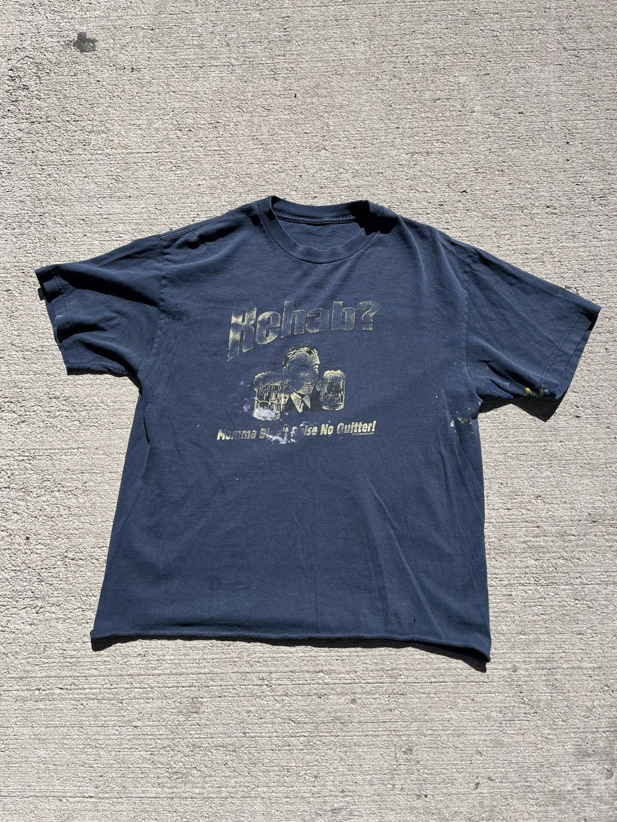 Other Vintage “Rehab Is For Quitters” Tee Size US L / EU 52-54 / 3 - 1 Thumbnail
